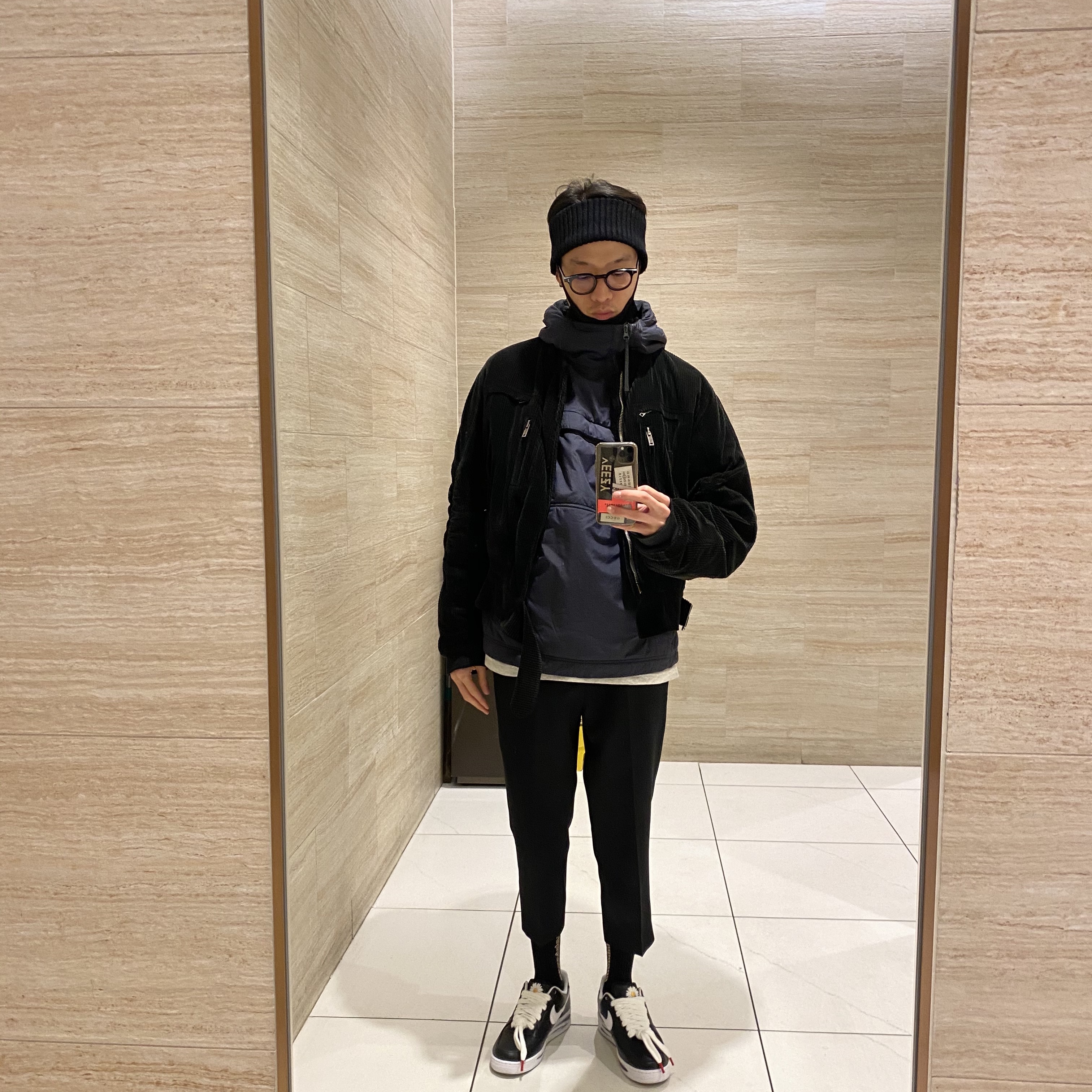 Nike x Peaceminusone Air Force 1 Low Para-Noise 착용 스타일 - 1
