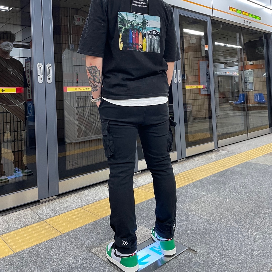(W) Jordan 1 Retro High OG Lucky Green 착용 스타일 - 4