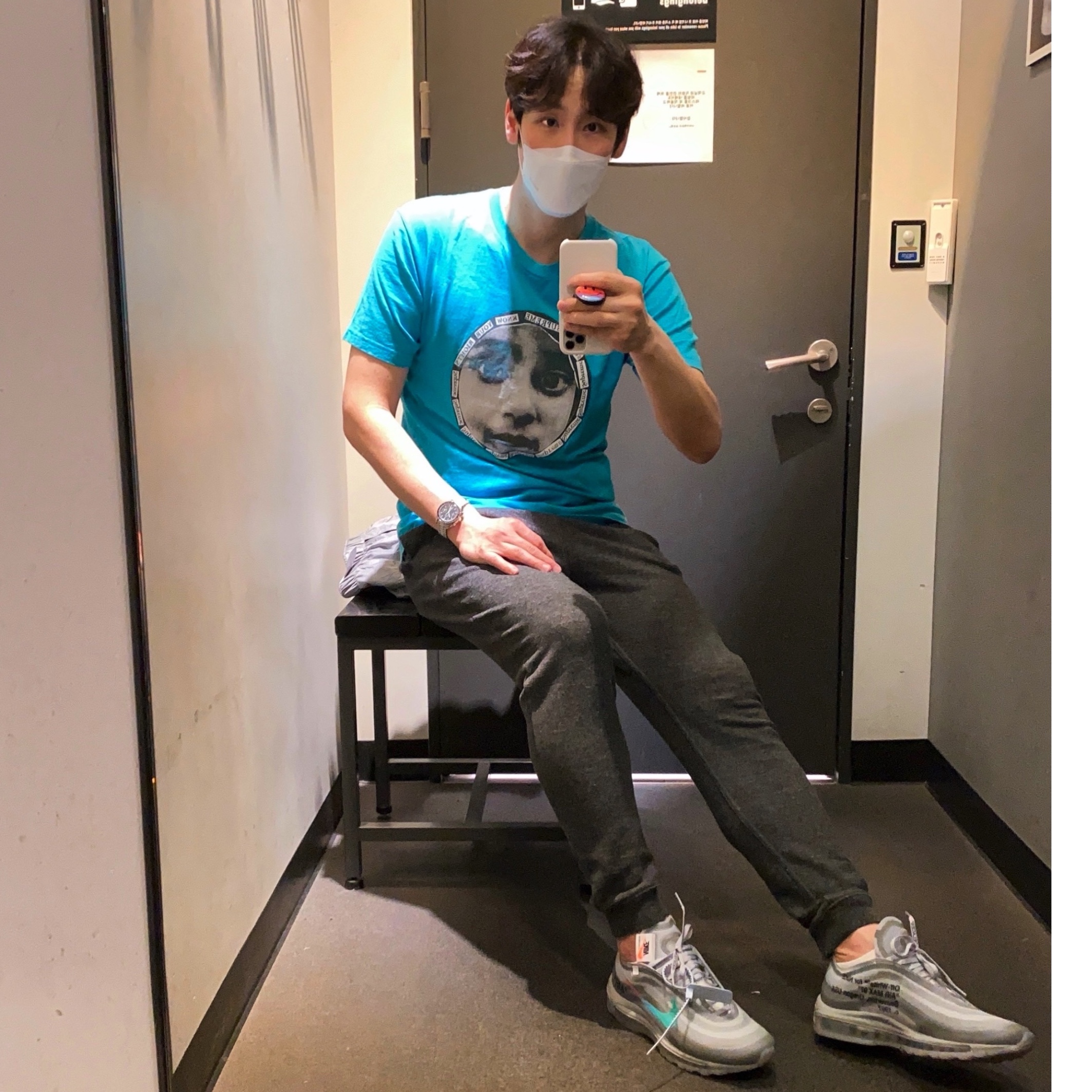 Nike x Off-White Air Max 97 Menta 착용 스타일 - 1