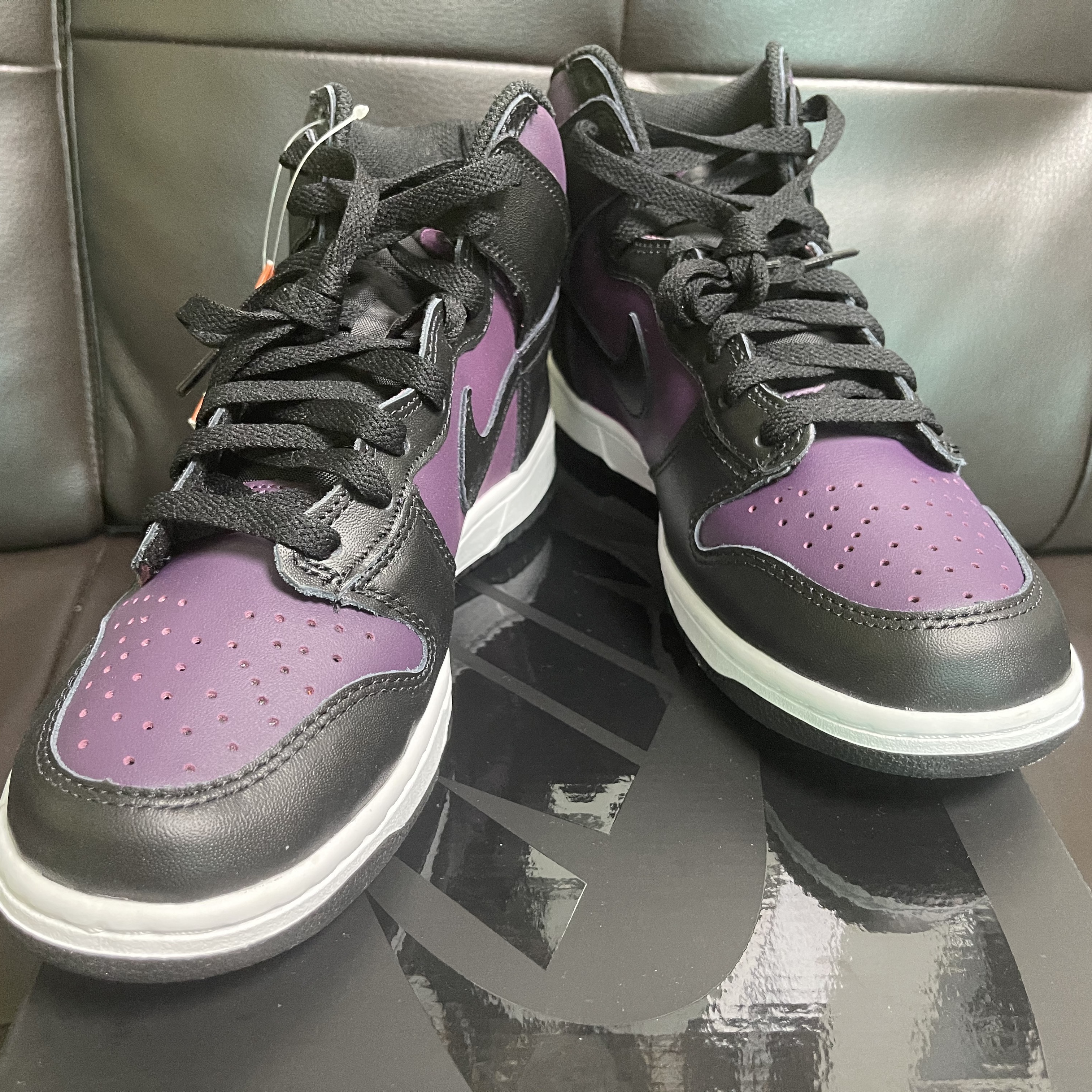 Nike x Fragment Dunk High Black 착용 스타일 - 3