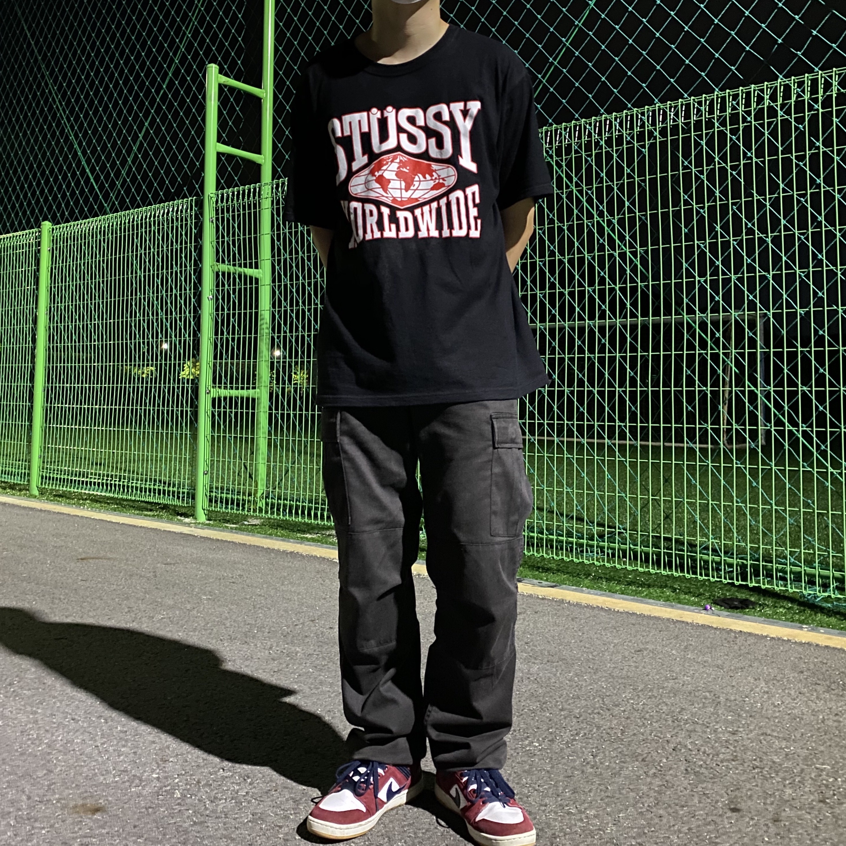 Nike SB Air Force 2 Low Team Red Obsidian 착용 스타일