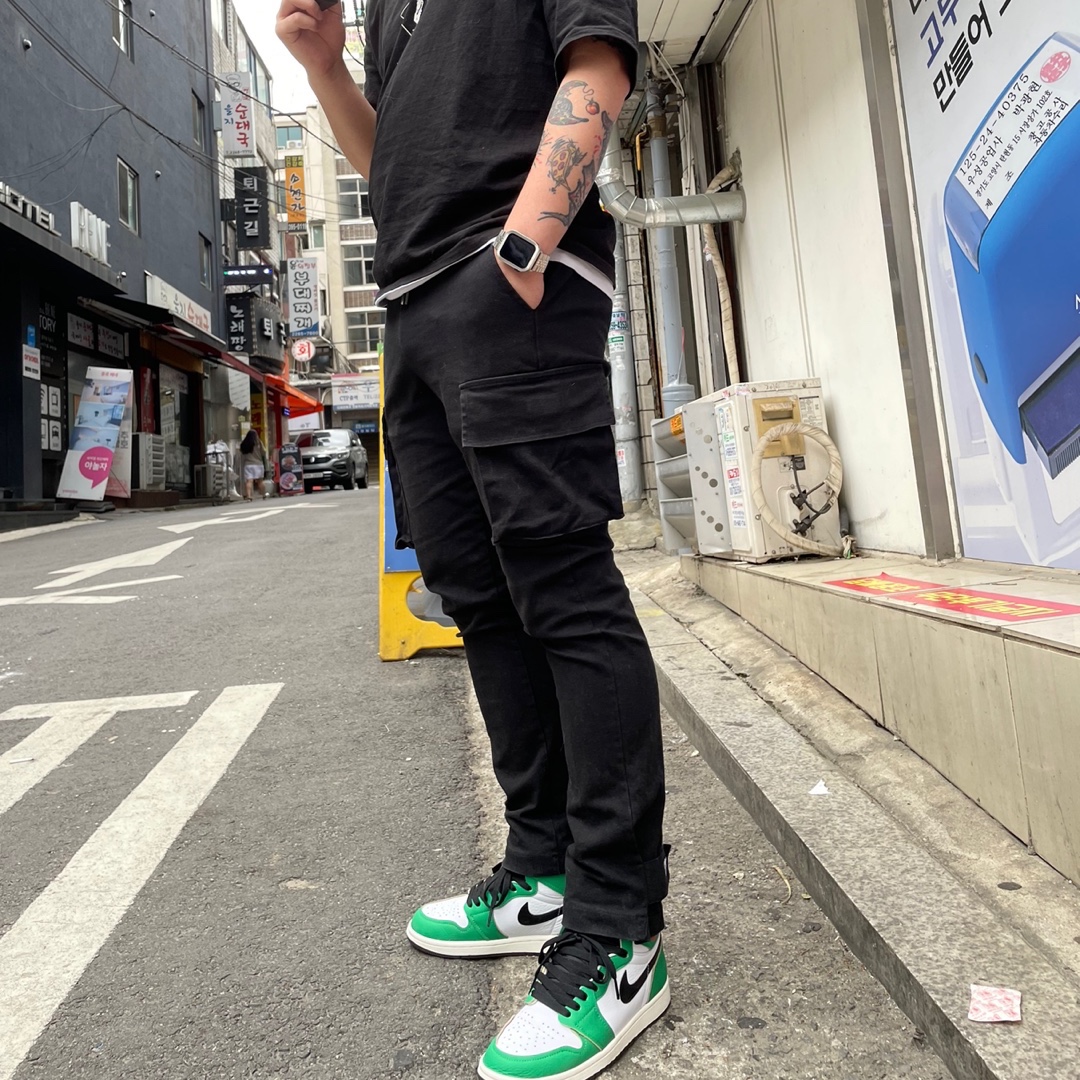 (W) Jordan 1 Retro High OG Lucky Green 착용 스타일 - 2