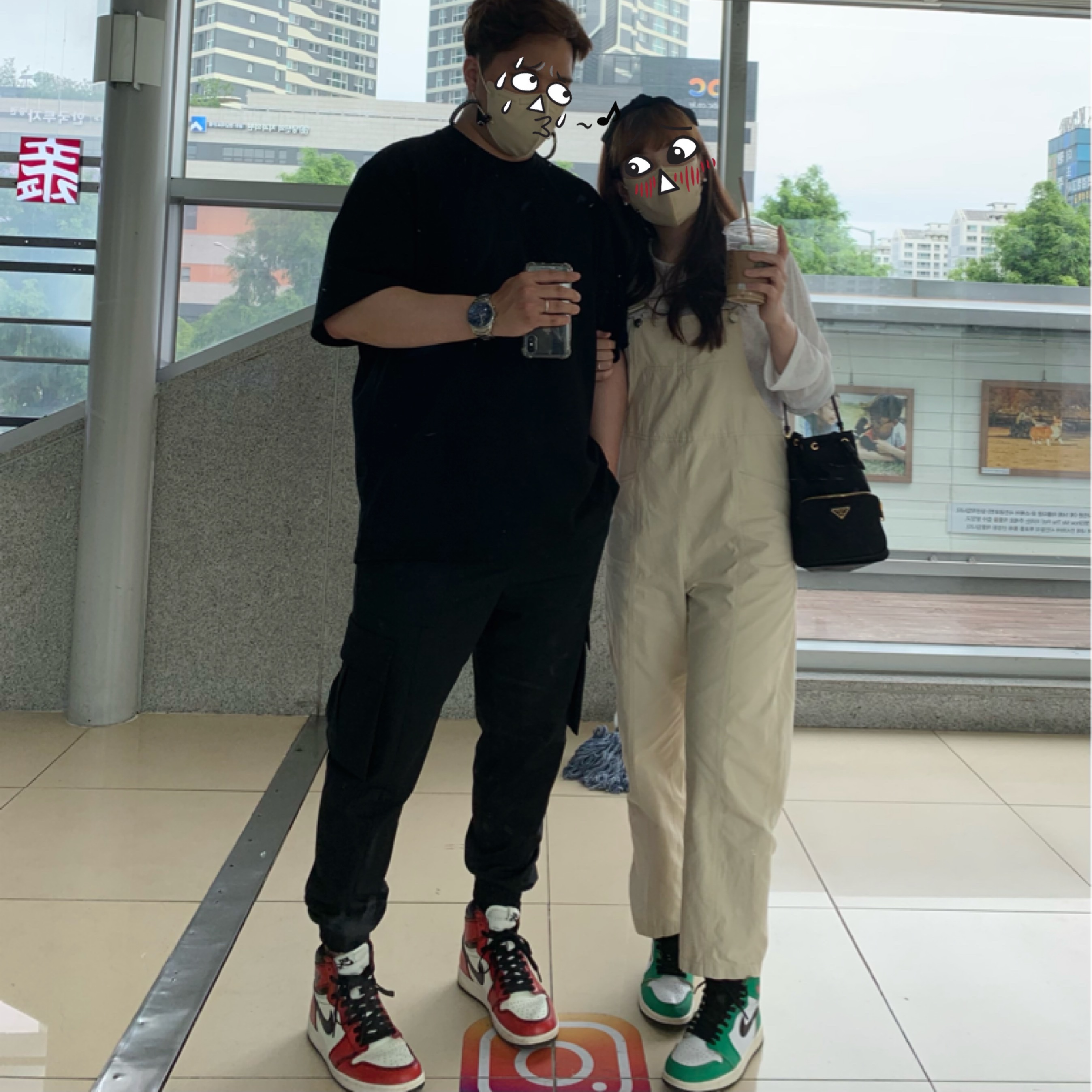 Jordan 1 Retro High OG Defiant SB LA to Chicago, (W) Jordan 1 Retro High OG Lucky Green 착용 스타일
