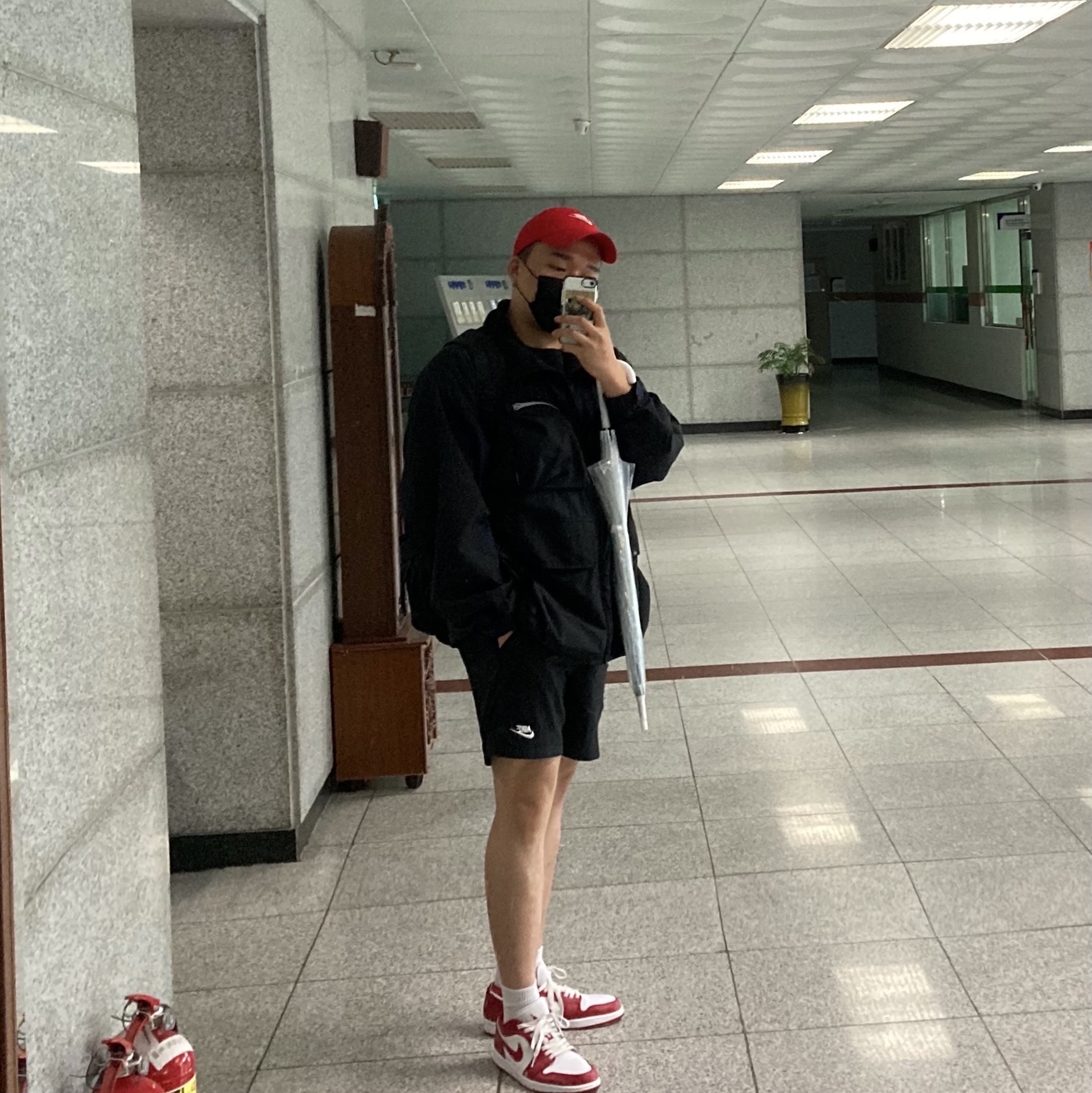 Jordan 1 Low Gym Red White 착용 스타일