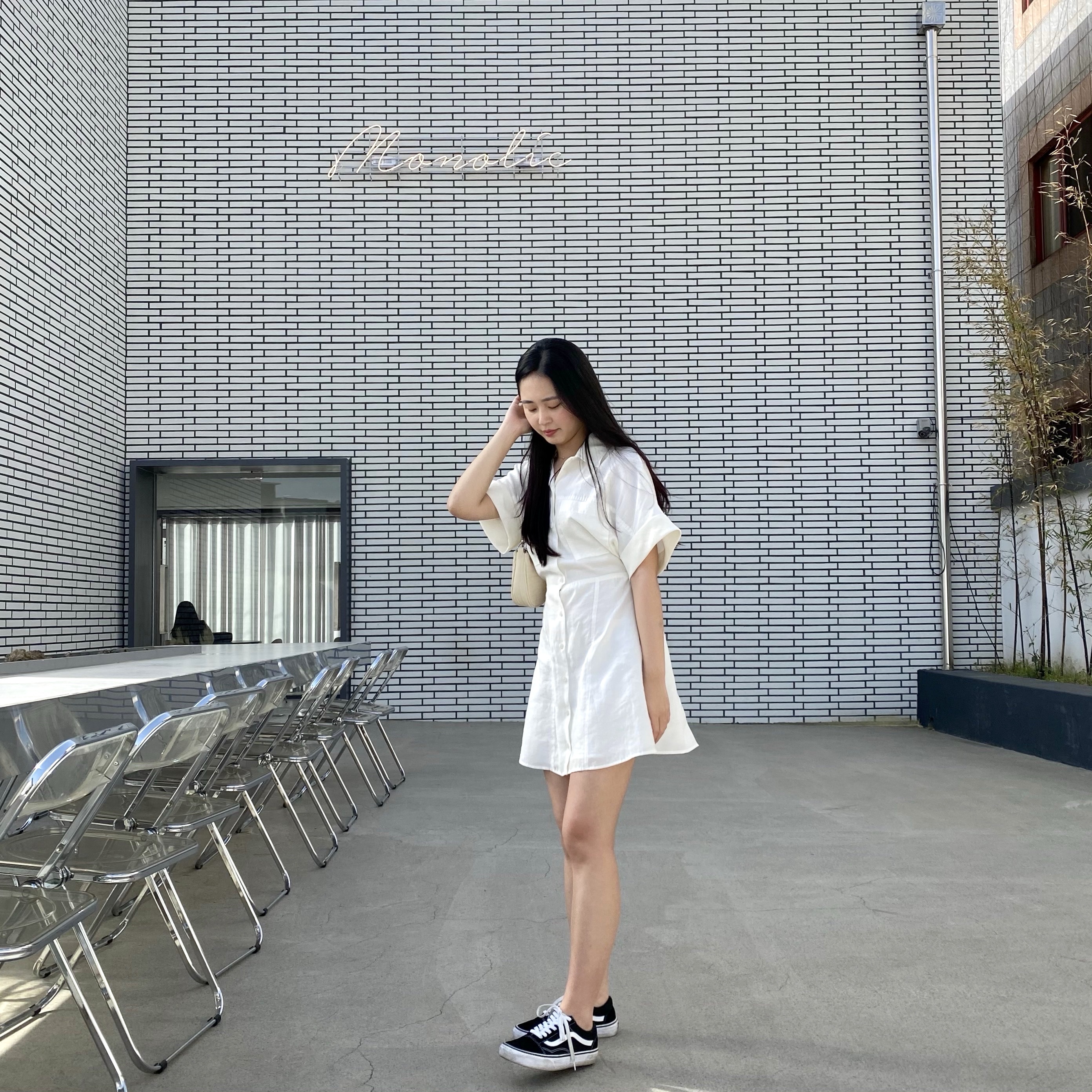 Vans Old Skool Pro Black White 착용 스타일