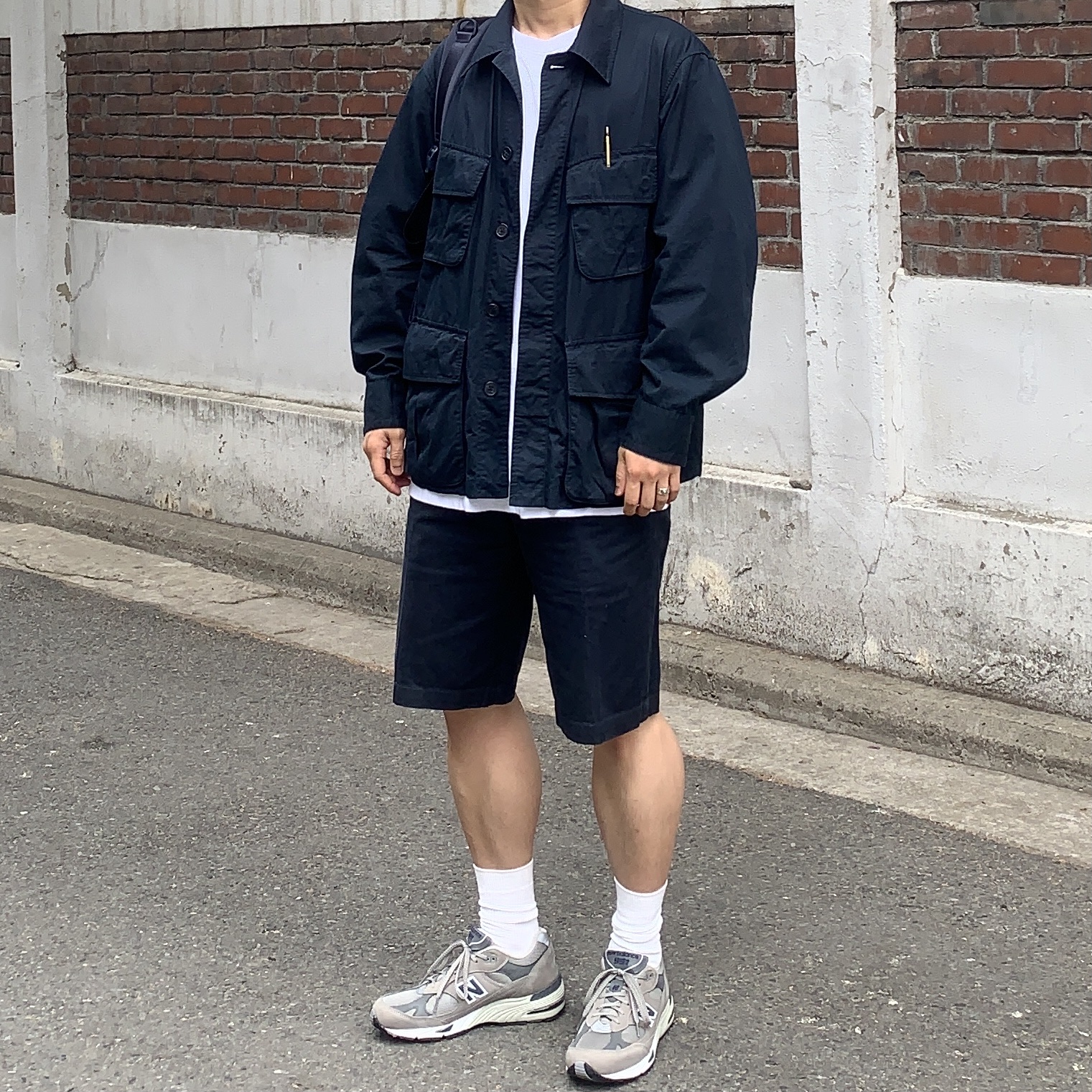 New Balance 991 Made in UK 20th Anniversary Grey 착용 스타일