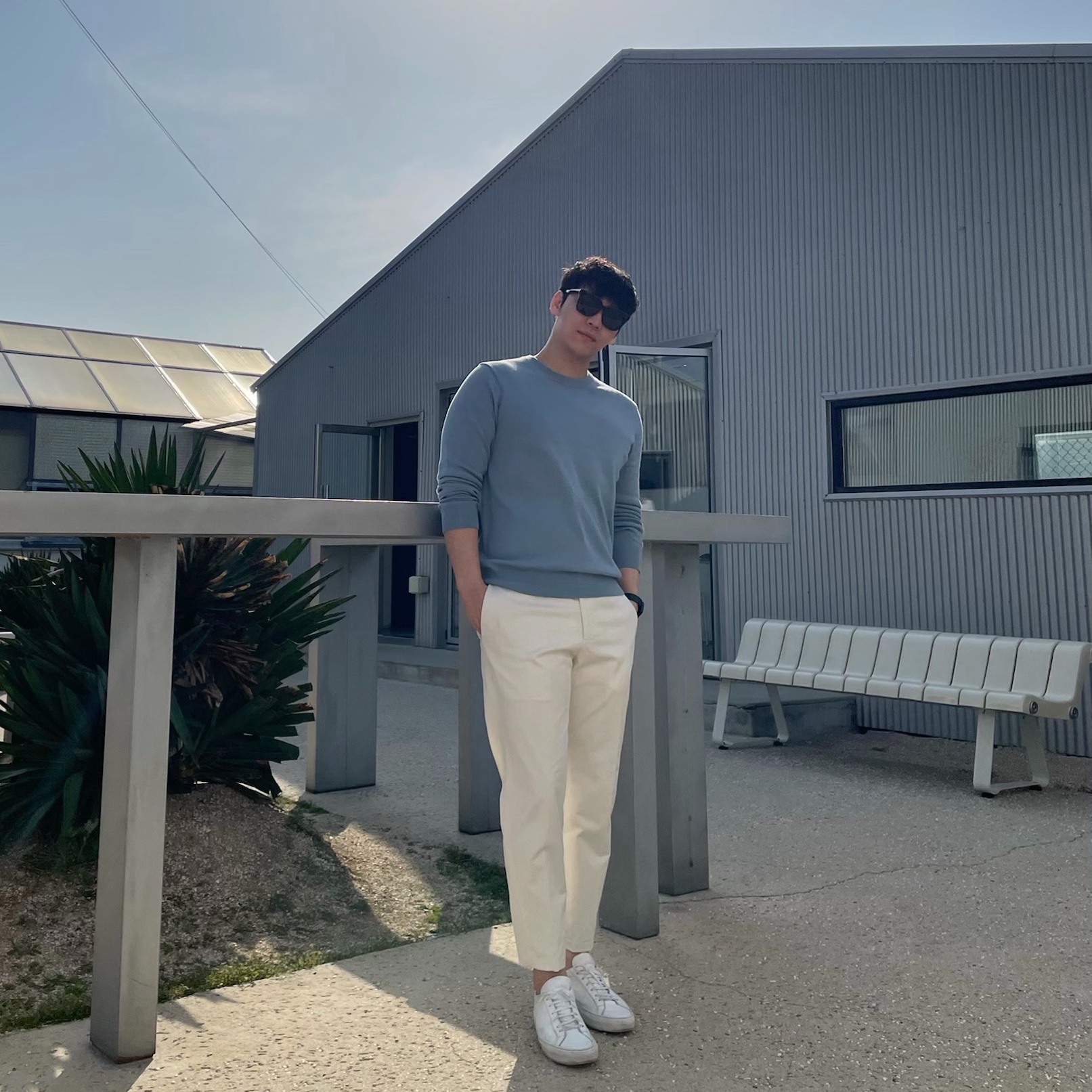 Common Projects Original Achilles Low White 착용 스타일