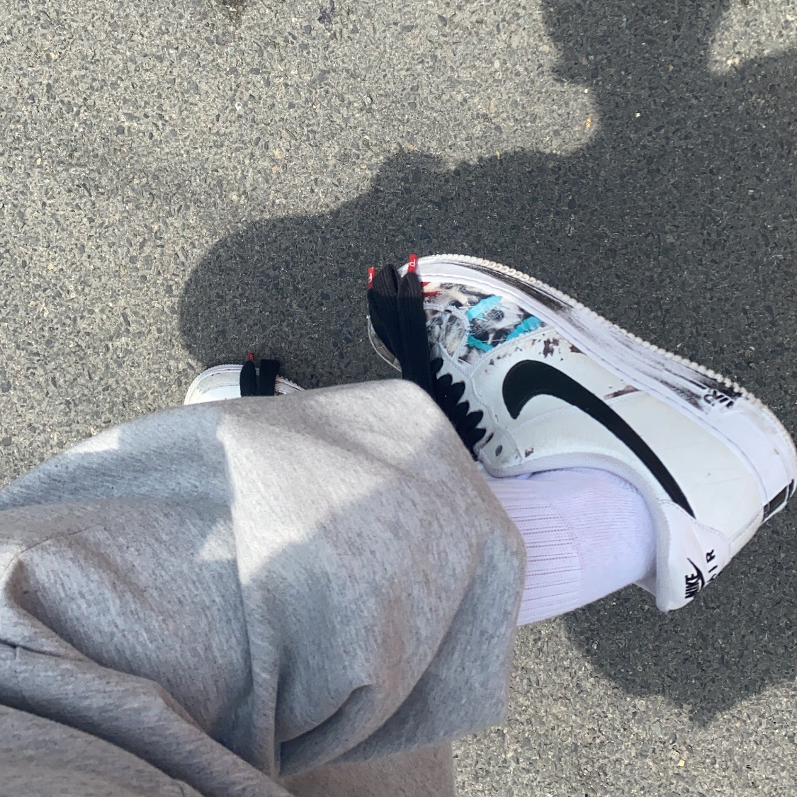 Nike x Peaceminusone Air Force 1 Low Para-Noise 2.0 착용 스타일