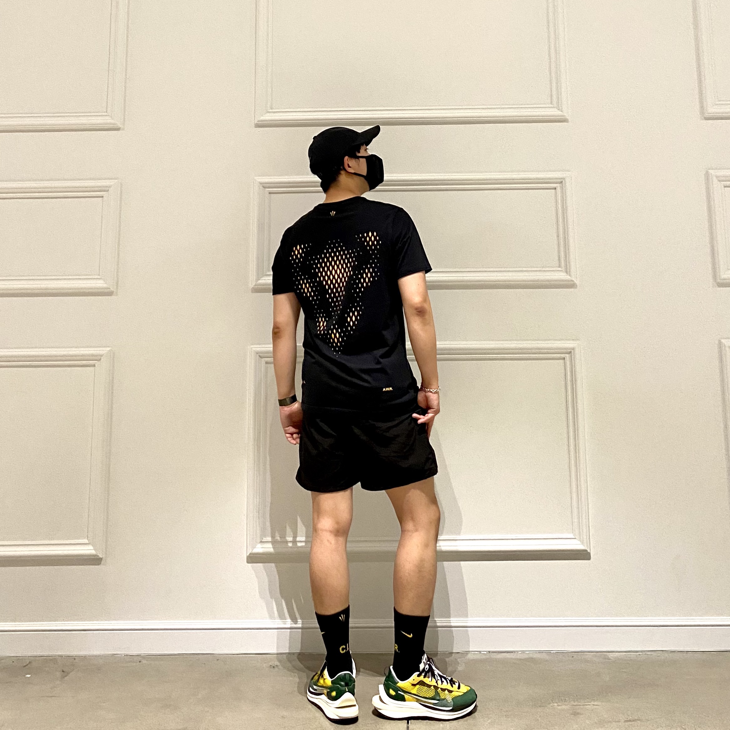 Nike x Drake Nocta Socks Black (3 Pack), Nike x Drake Nocta Essential T-Shirt Black - Asia 착용 스타일
