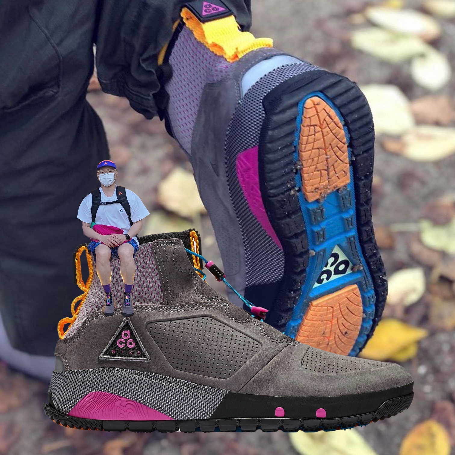 Nike ACG Ruckel Ridge Gunsmoke 착용 스타일