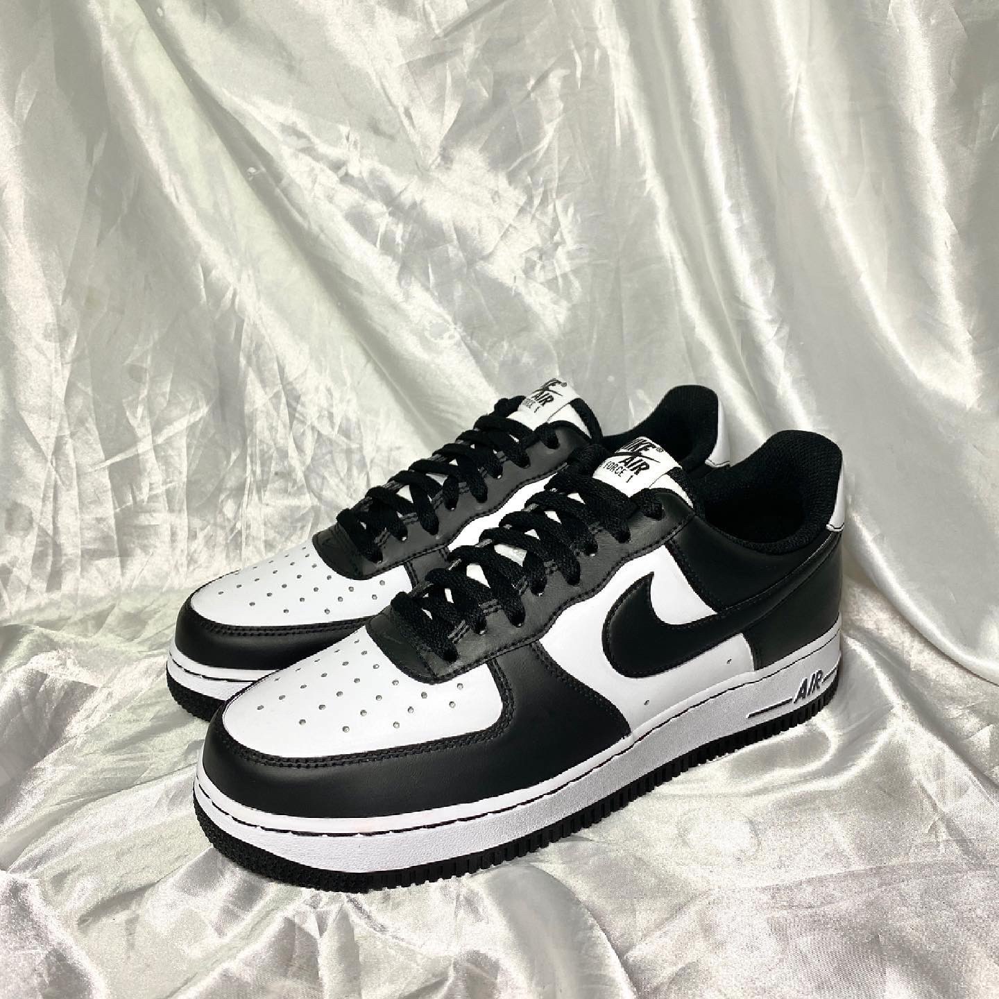 Nike Air Force 1 '07 Stitch Black 착용 스타일 - 1