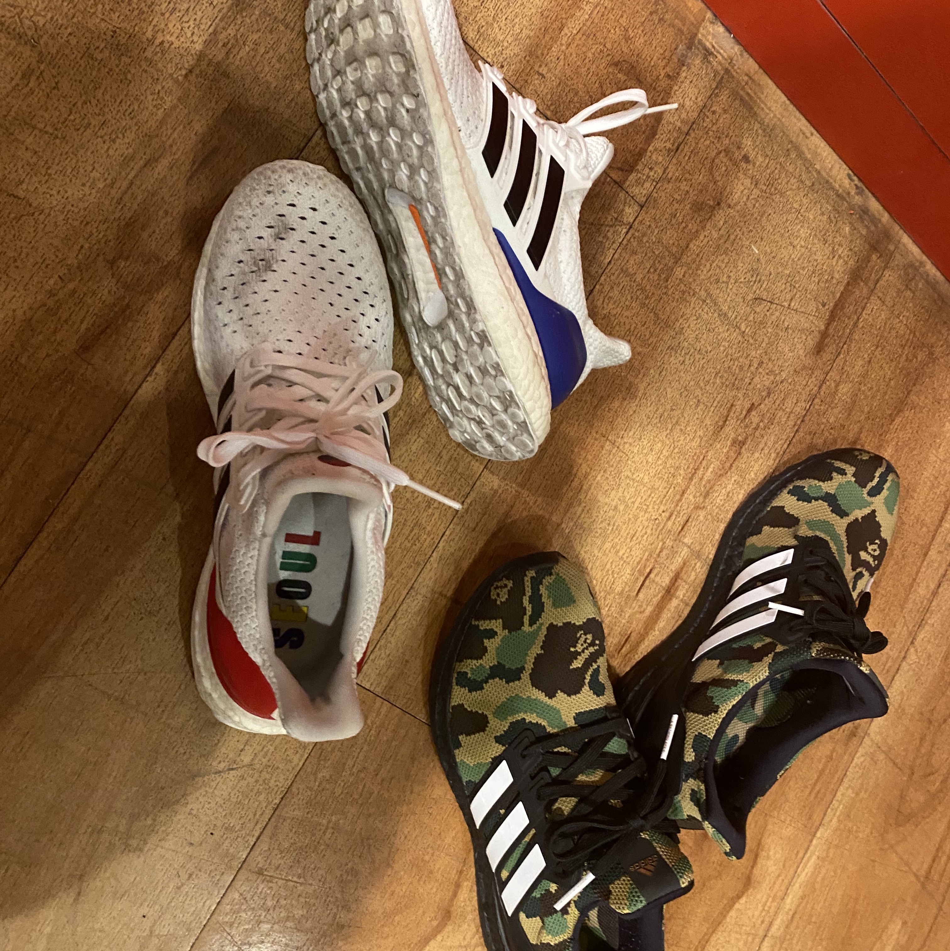 Adidas Ultraboost 4.0 Seoul 1988, Adidas x BAPE Ultraboost 4.0 Green Camo 착용 스타일