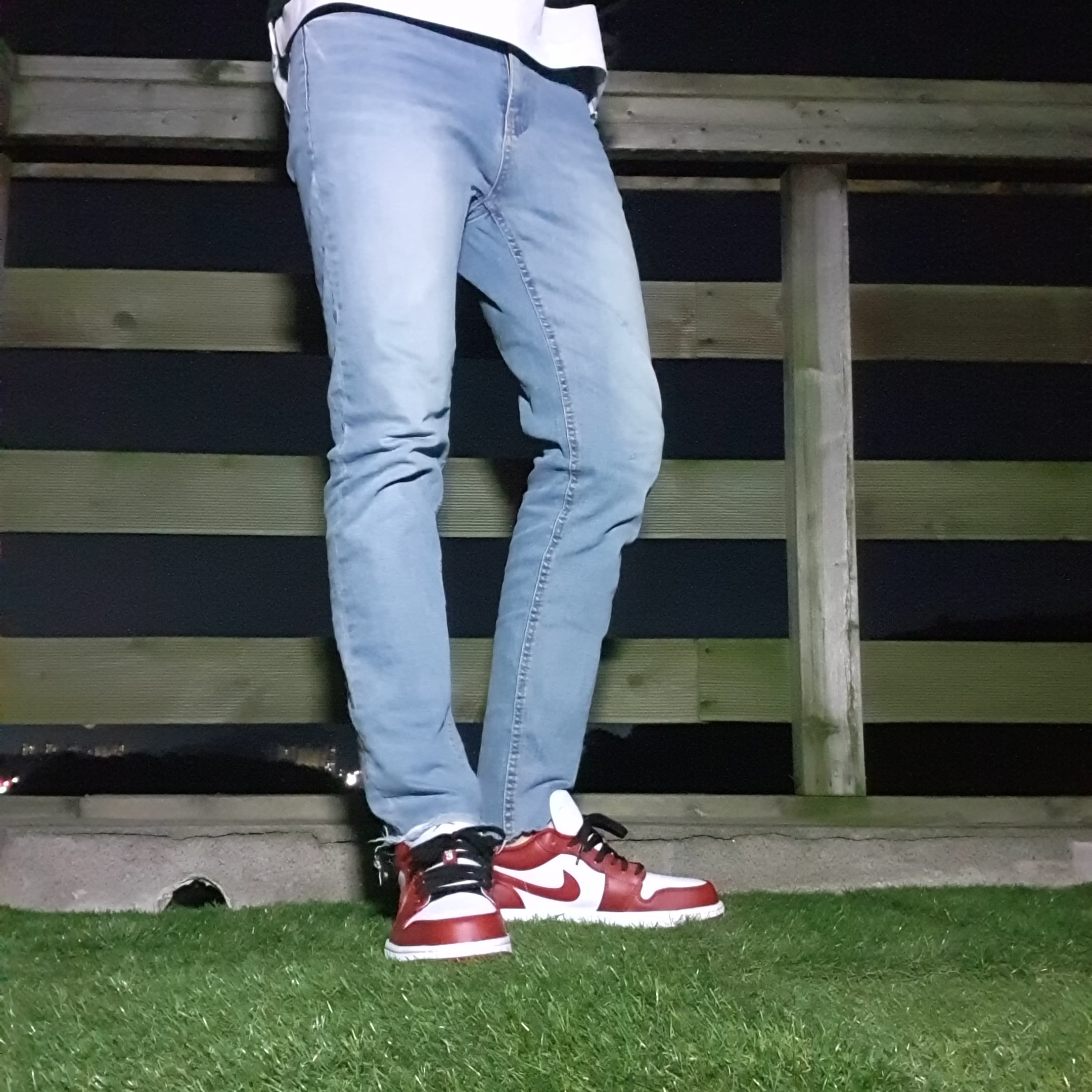 Jordan 1 Low Gym Red White 착용 스타일 - 1