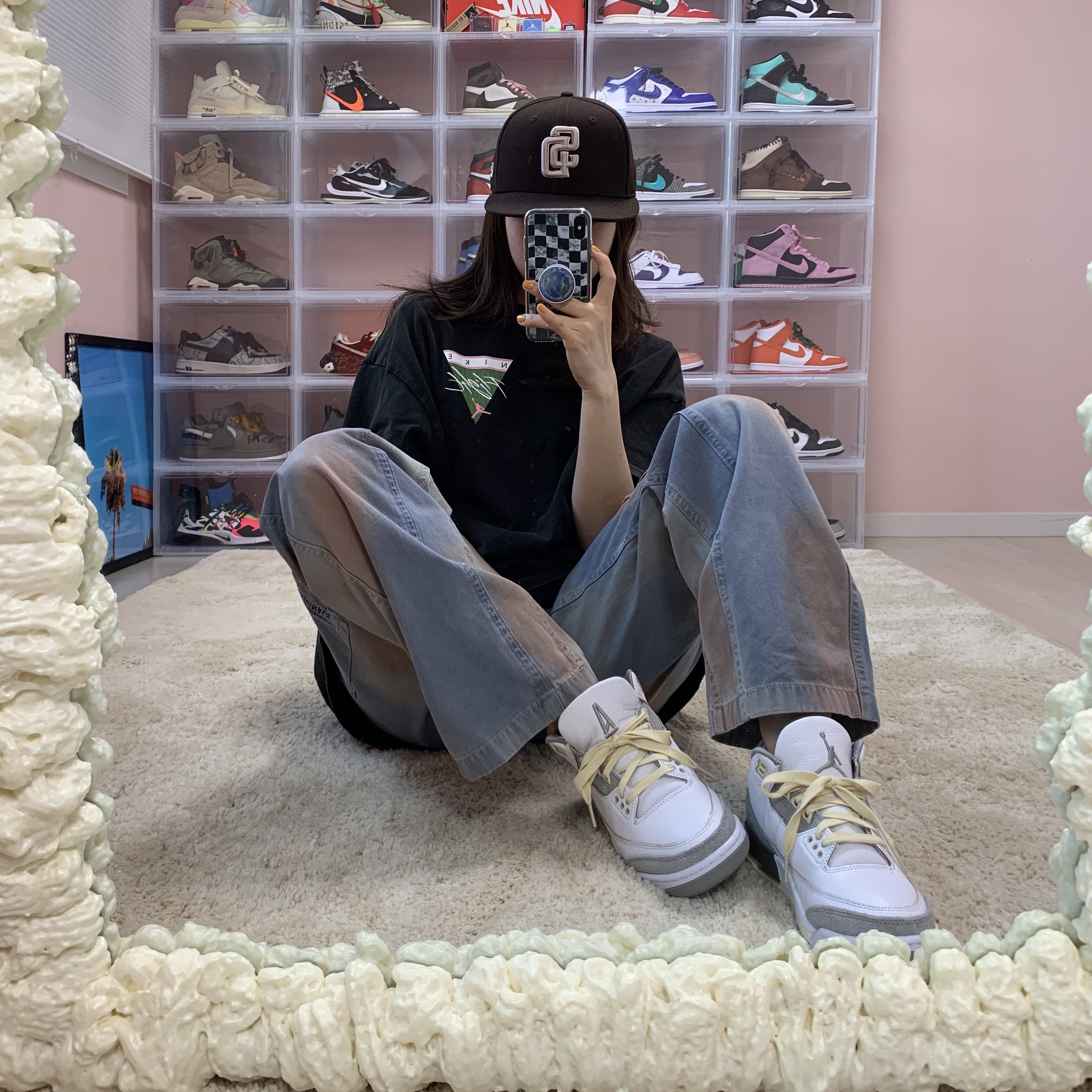 (W) Jordan 3 x A Ma Maniere Retro SP 착용 스타일