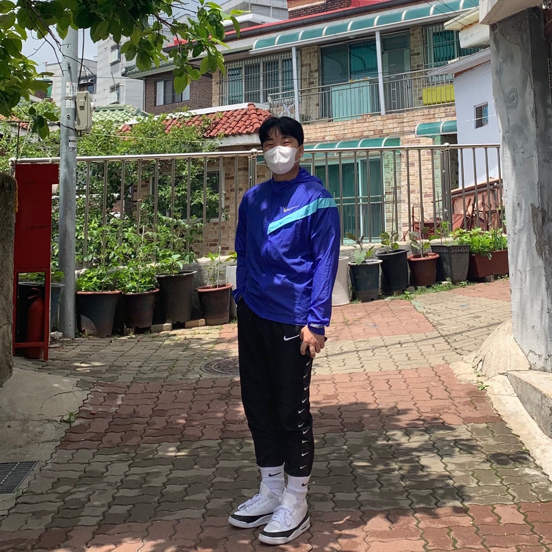 Jordan 3 x Fragment Retro SP White Black 착용 스타일