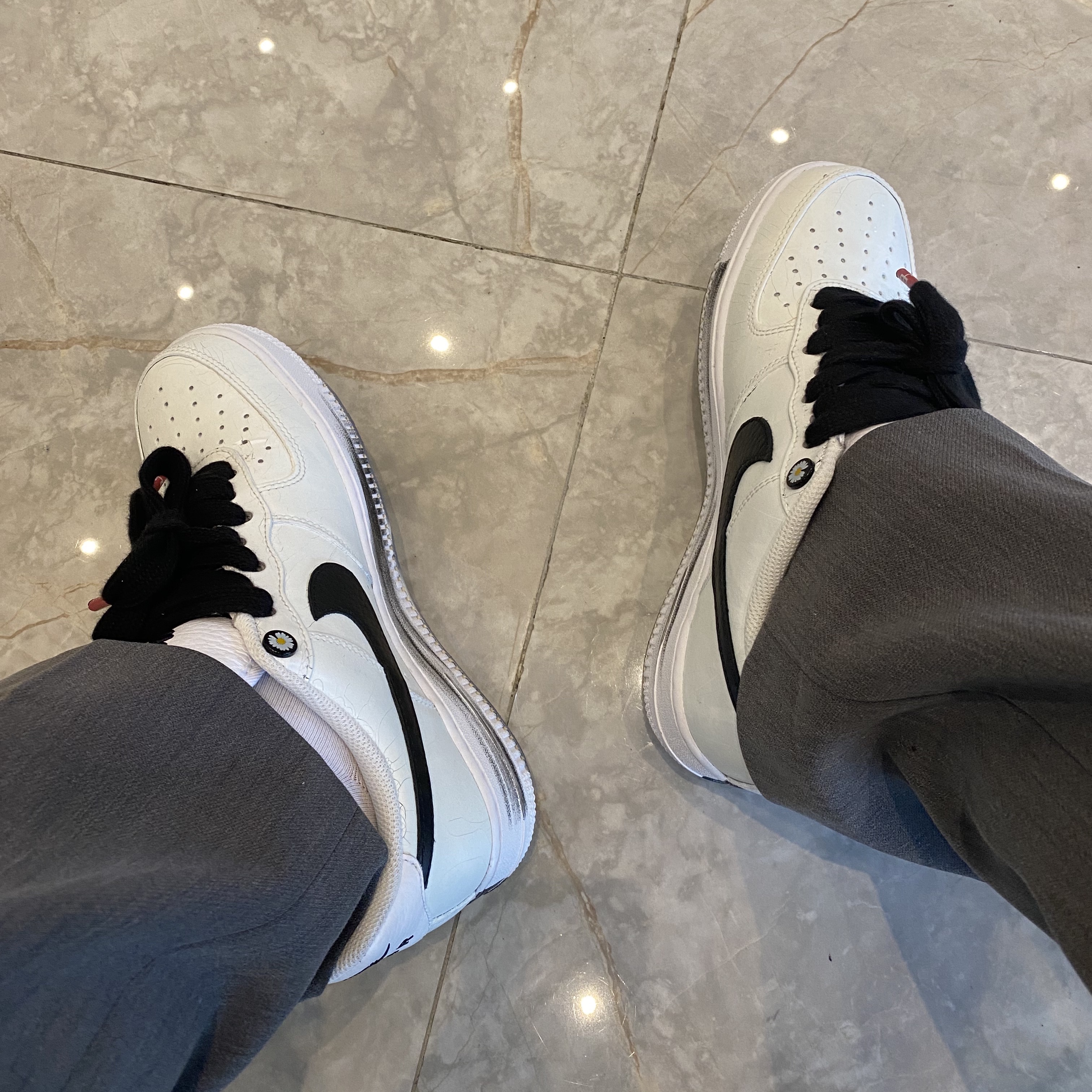 Nike x Peaceminusone Air Force 1 Low Para-Noise 2.0 착용 스타일 - 1