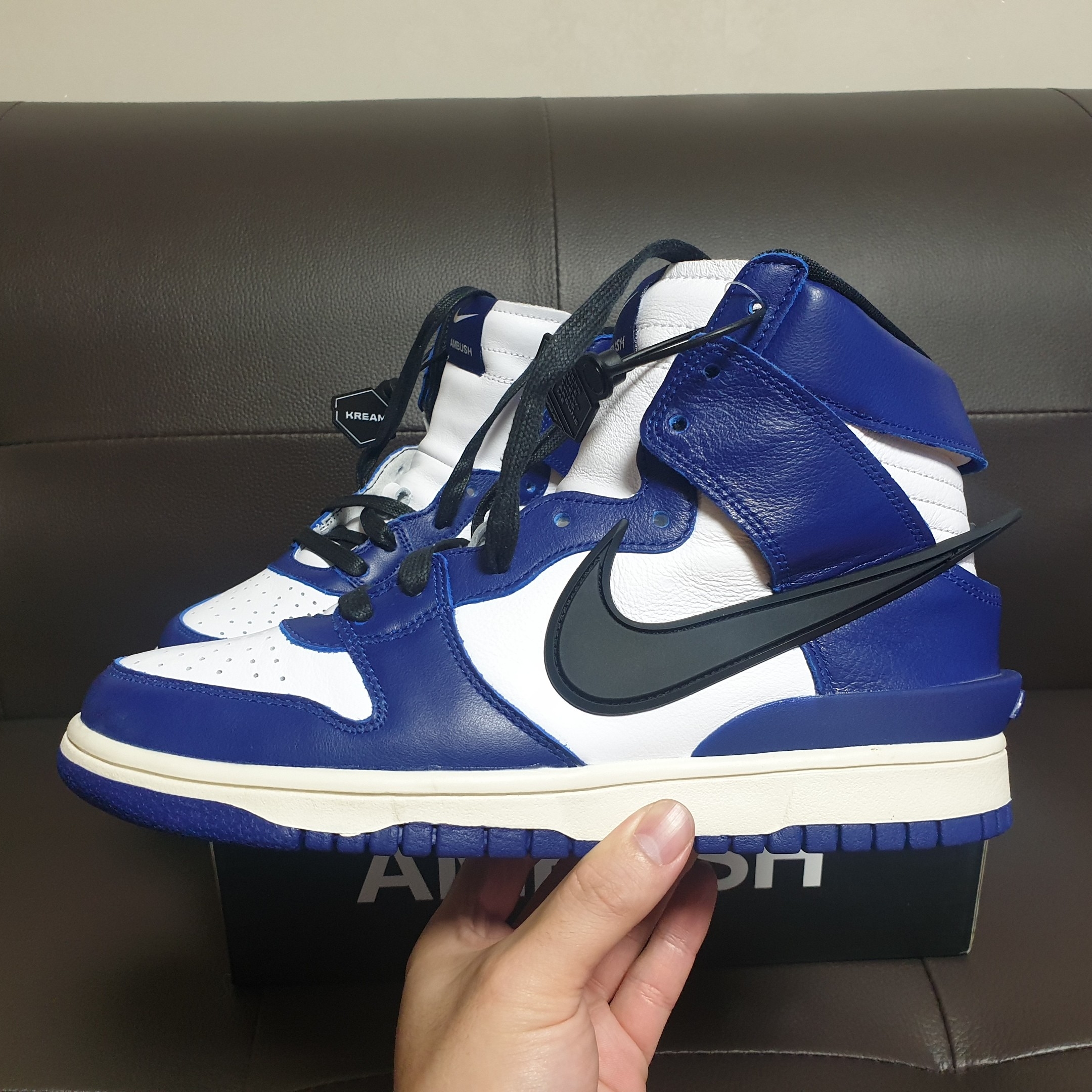 Nike x Ambush Dunk High Deep Royal Blue 착용 스타일 - 1