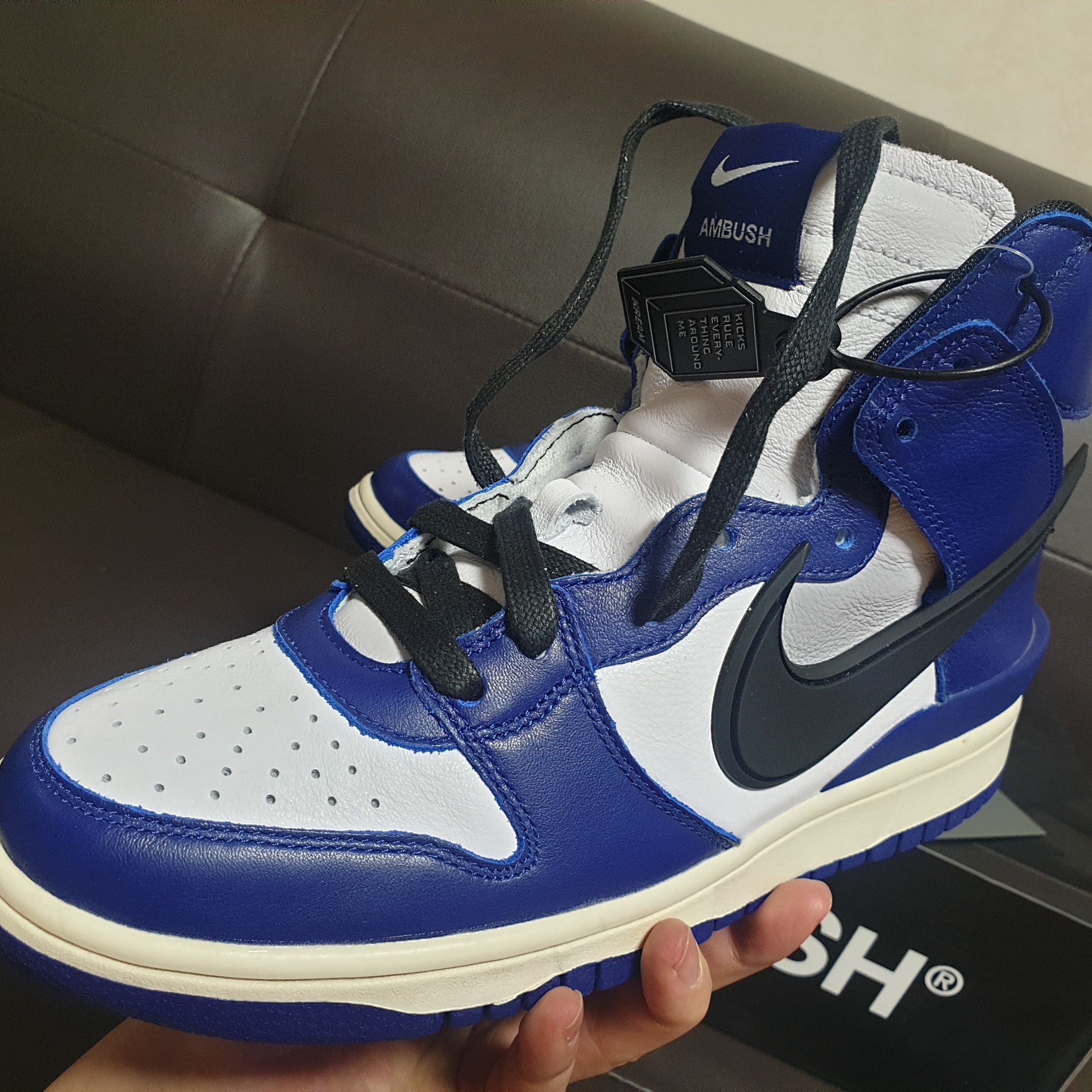 Nike x Ambush Dunk High Deep Royal Blue 착용 스타일 - 4