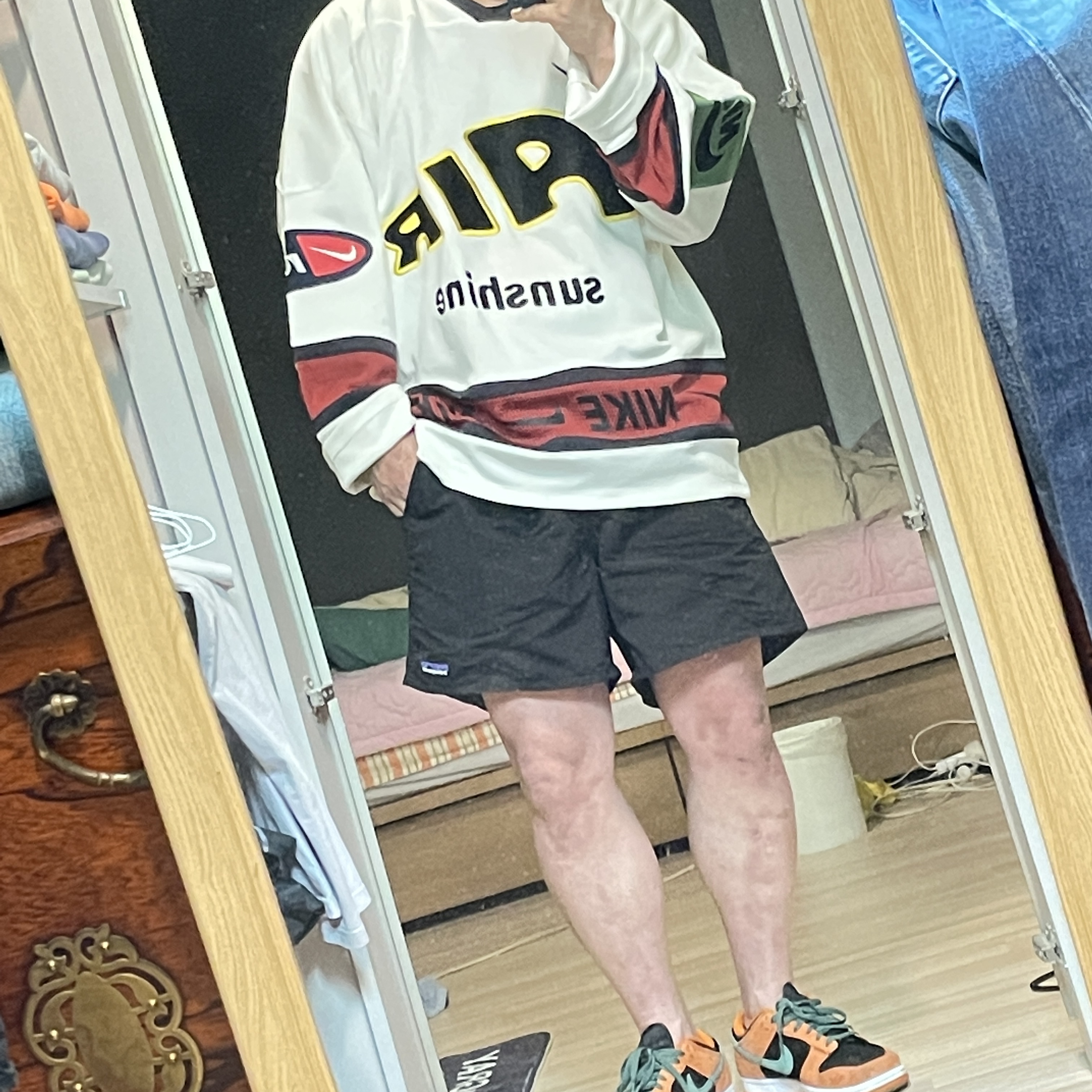 Nike x Cactus Plant Flea Market Hockey Jersey White, Nike Dunk Low SP Ceramic 착용 스타일