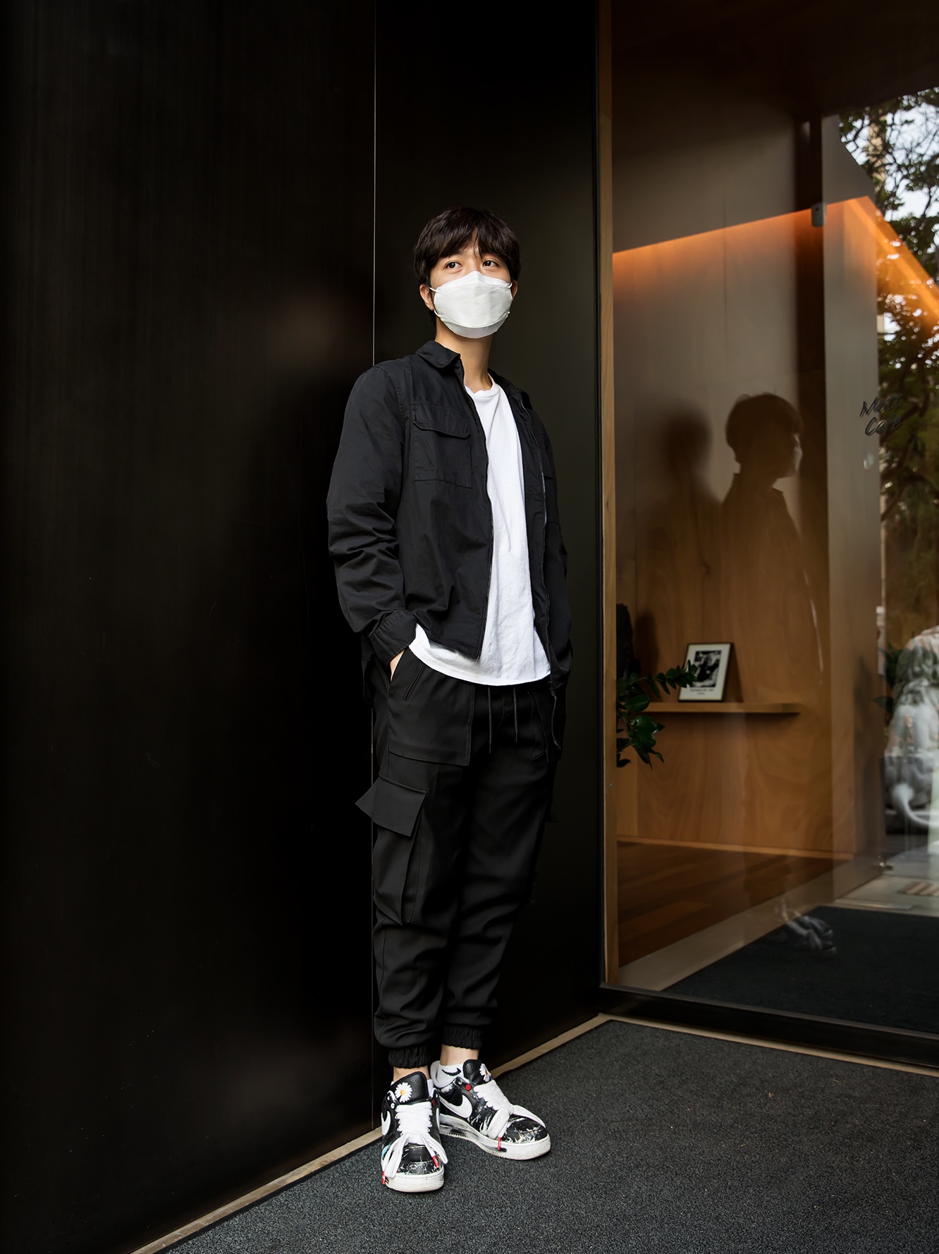 Nike x Peaceminusone Air Force 1 Low Para-Noise 착용 스타일