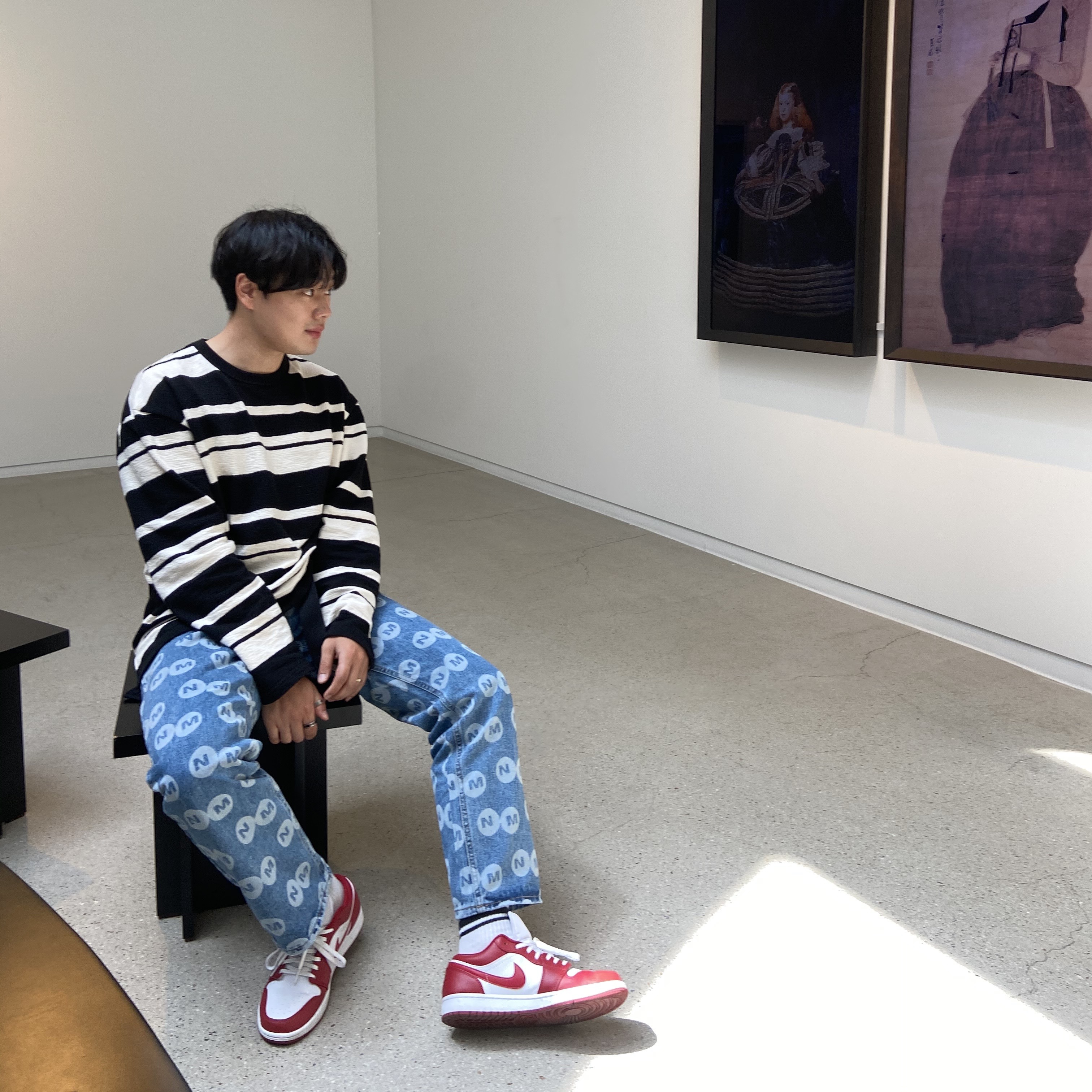 Jordan 1 Low Gym Red White 착용 스타일