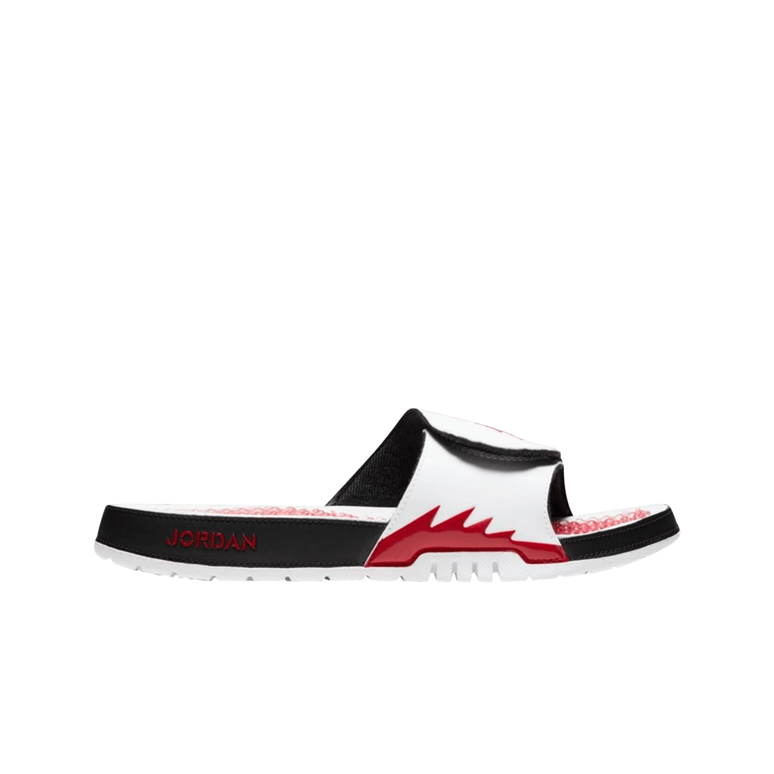 조던 하이드로 5 레트로 슬라이드 파이어 레드