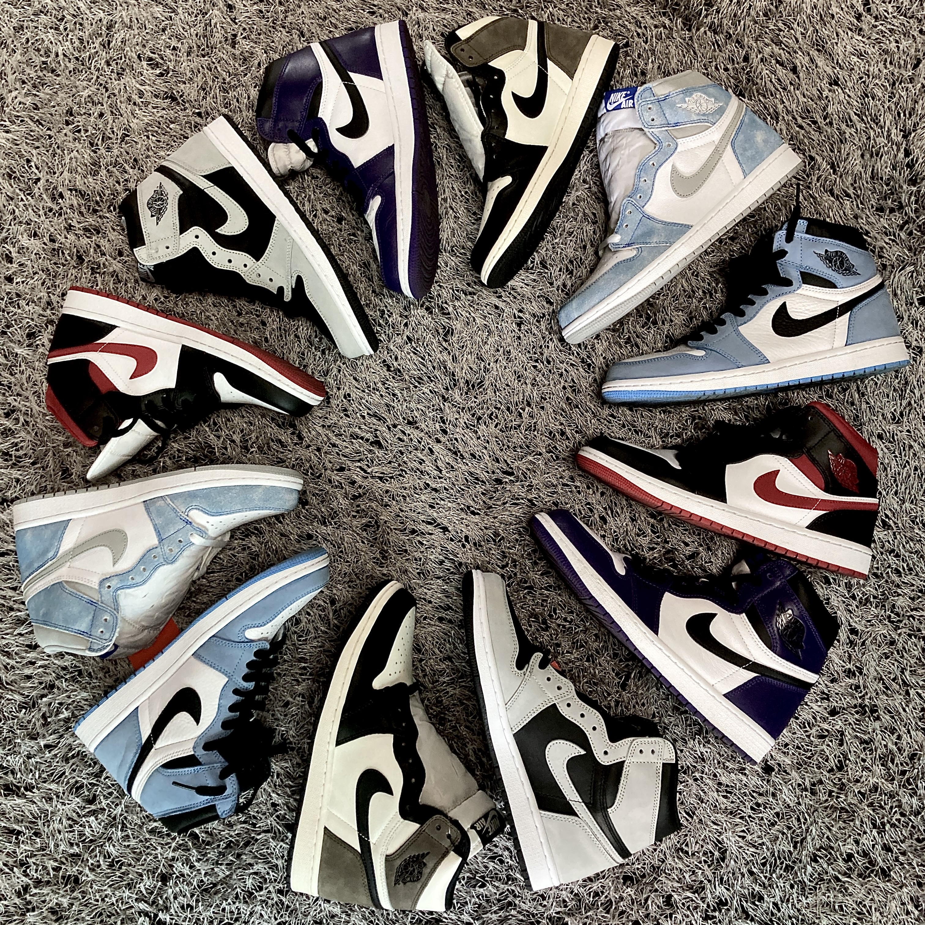 Jordan 1 Retro High OG Hyper Royal, Jordan 1 Retro High OG University Blue 착용 스타일