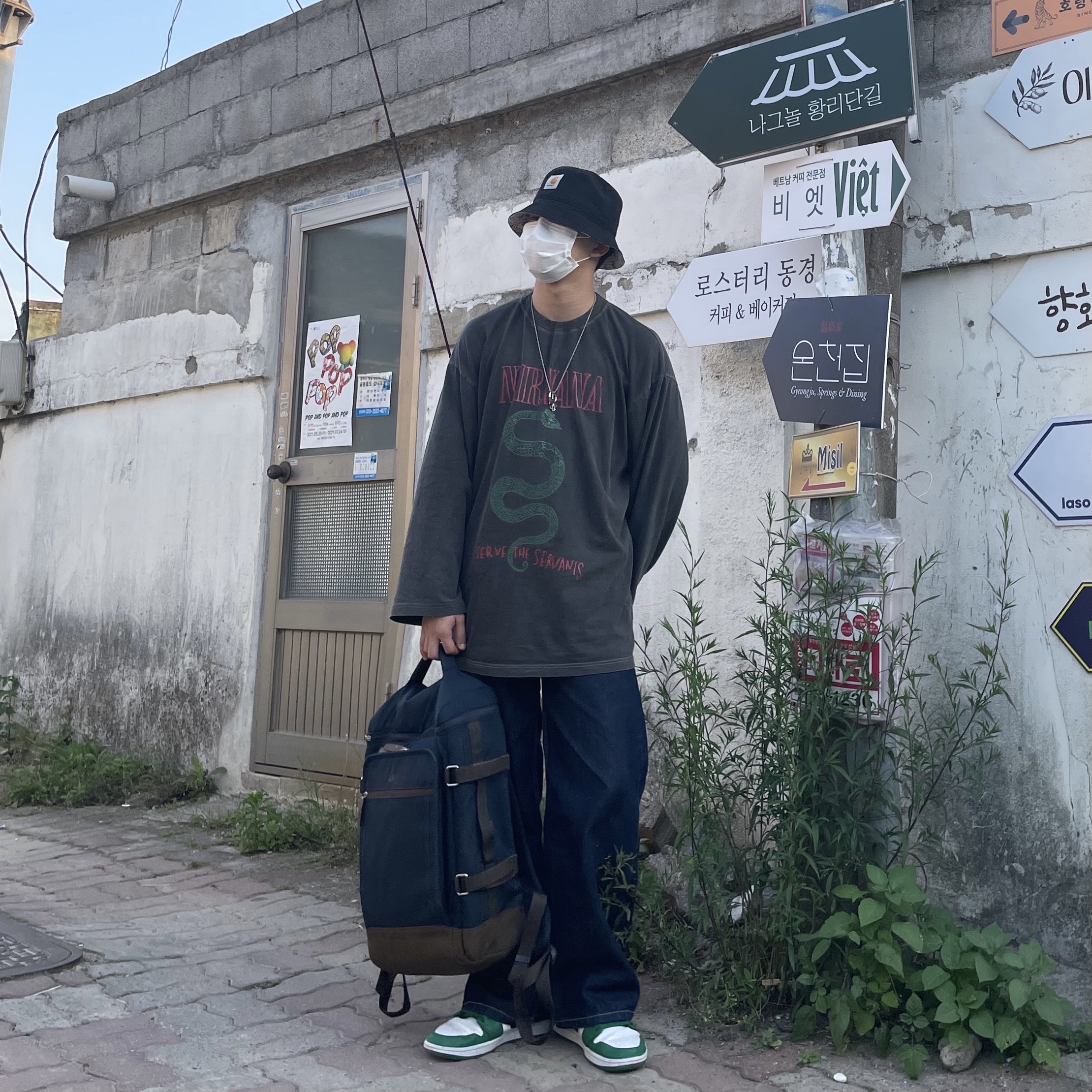 Jordan 1 Low Pine Green 착용 스타일