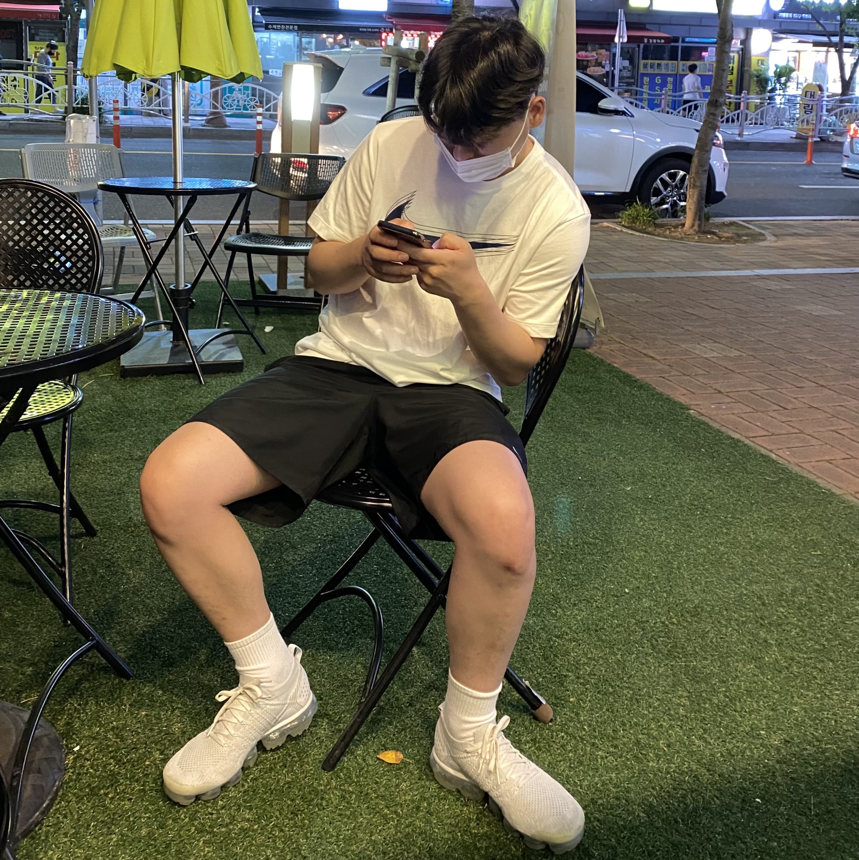 Nike Air VaporMax Pure Platinum 착용 스타일