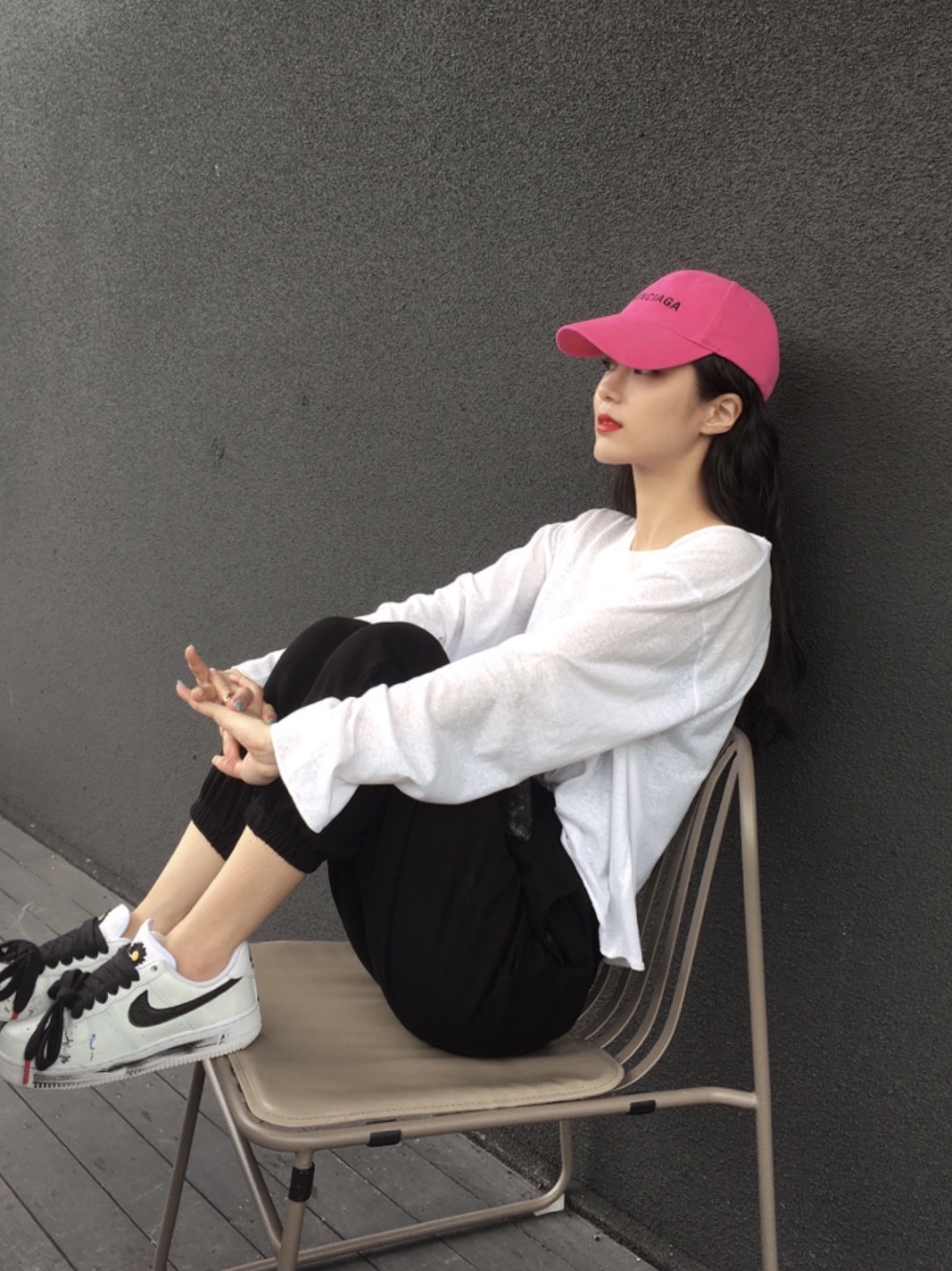 Nike x Peaceminusone Air Force 1 Low Para-Noise 2.0 착용 스타일