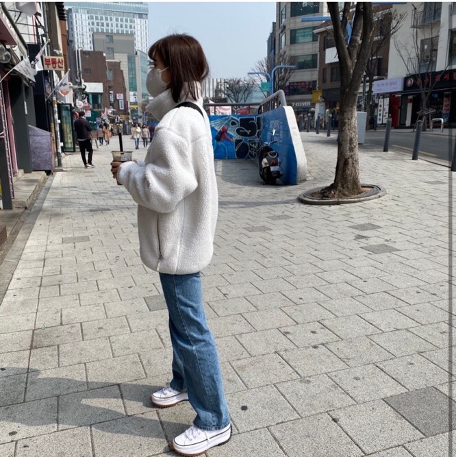Converse Run Star Hike Low White 착용 스타일