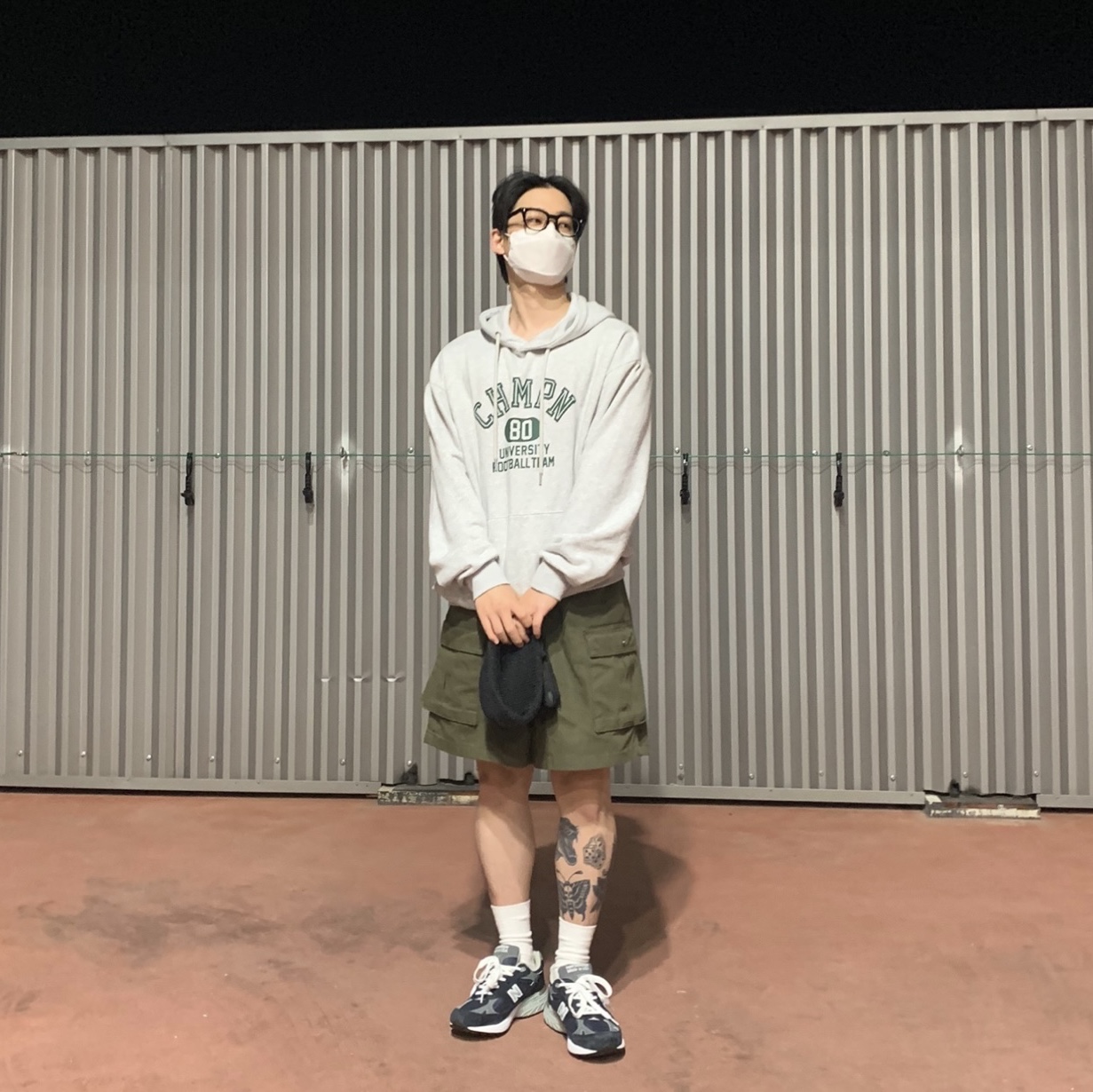(W) New Balance 993 Made in USA Navy - B Standard 착용 스타일 - 2