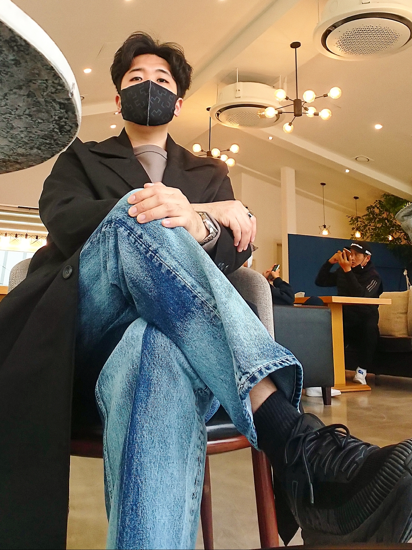 Hoka Bondi 7 Black - Wide 착용 스타일