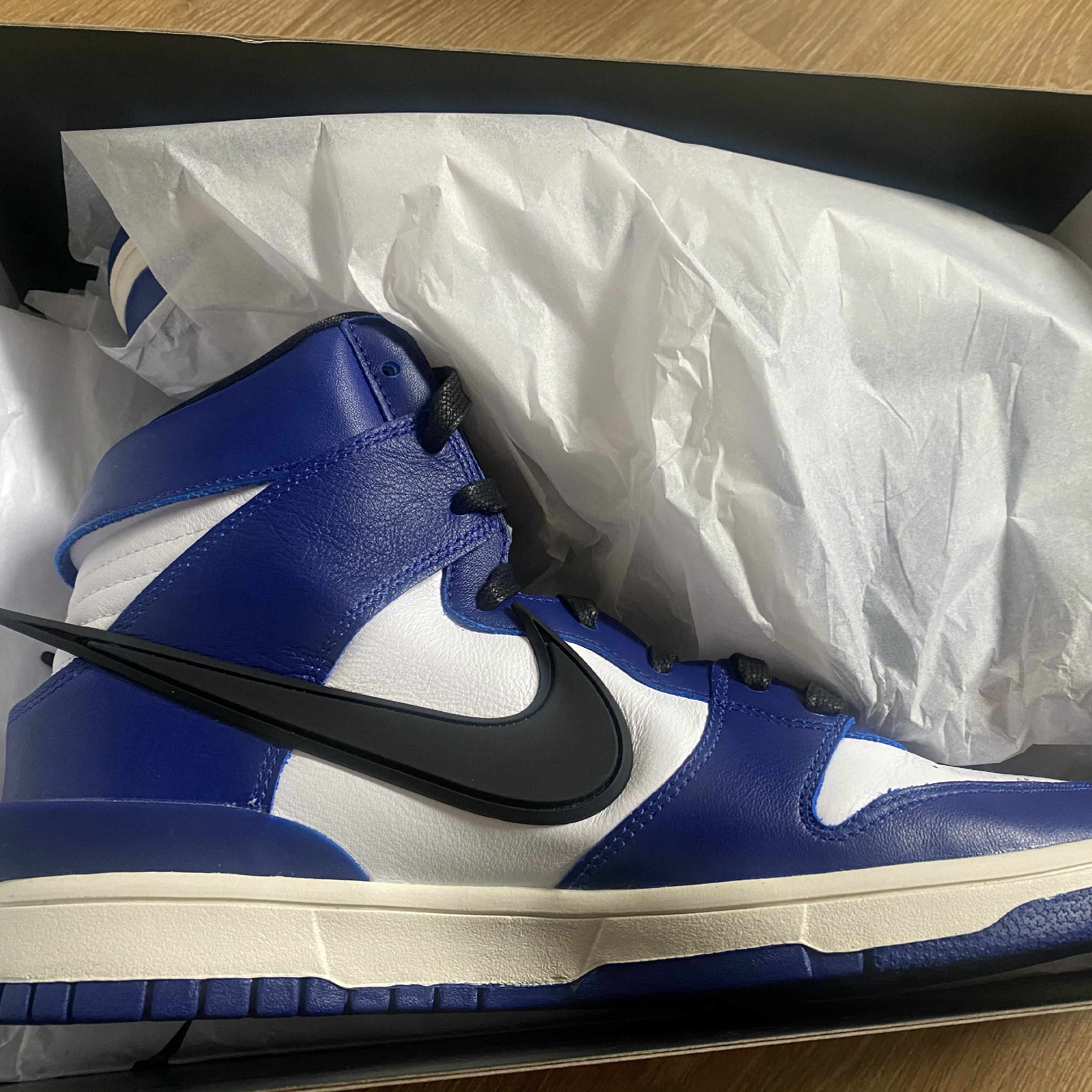 Nike x Ambush Dunk High Deep Royal Blue 착용 스타일