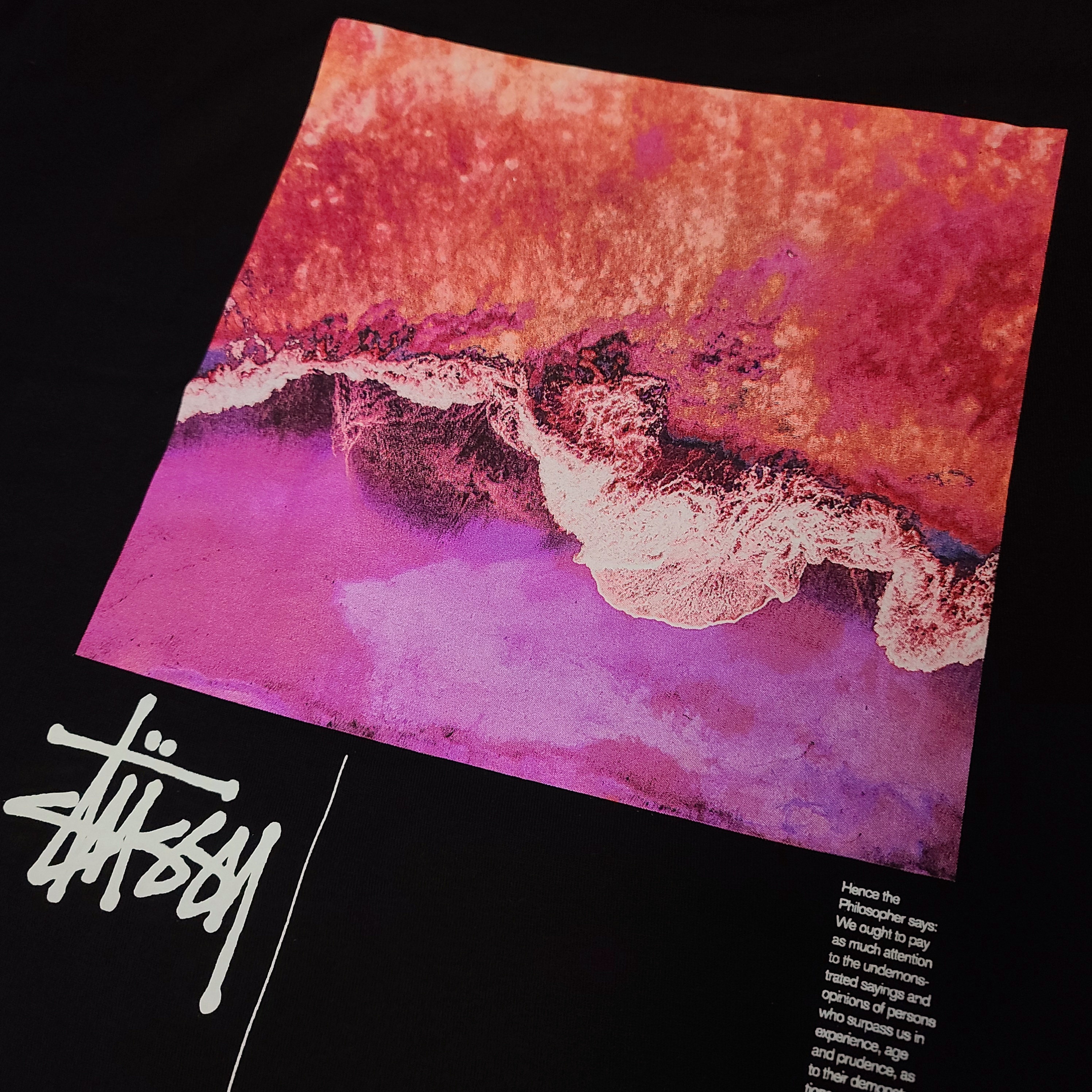 Stussy Ocean Dream T-Shirt Black 착용 스타일