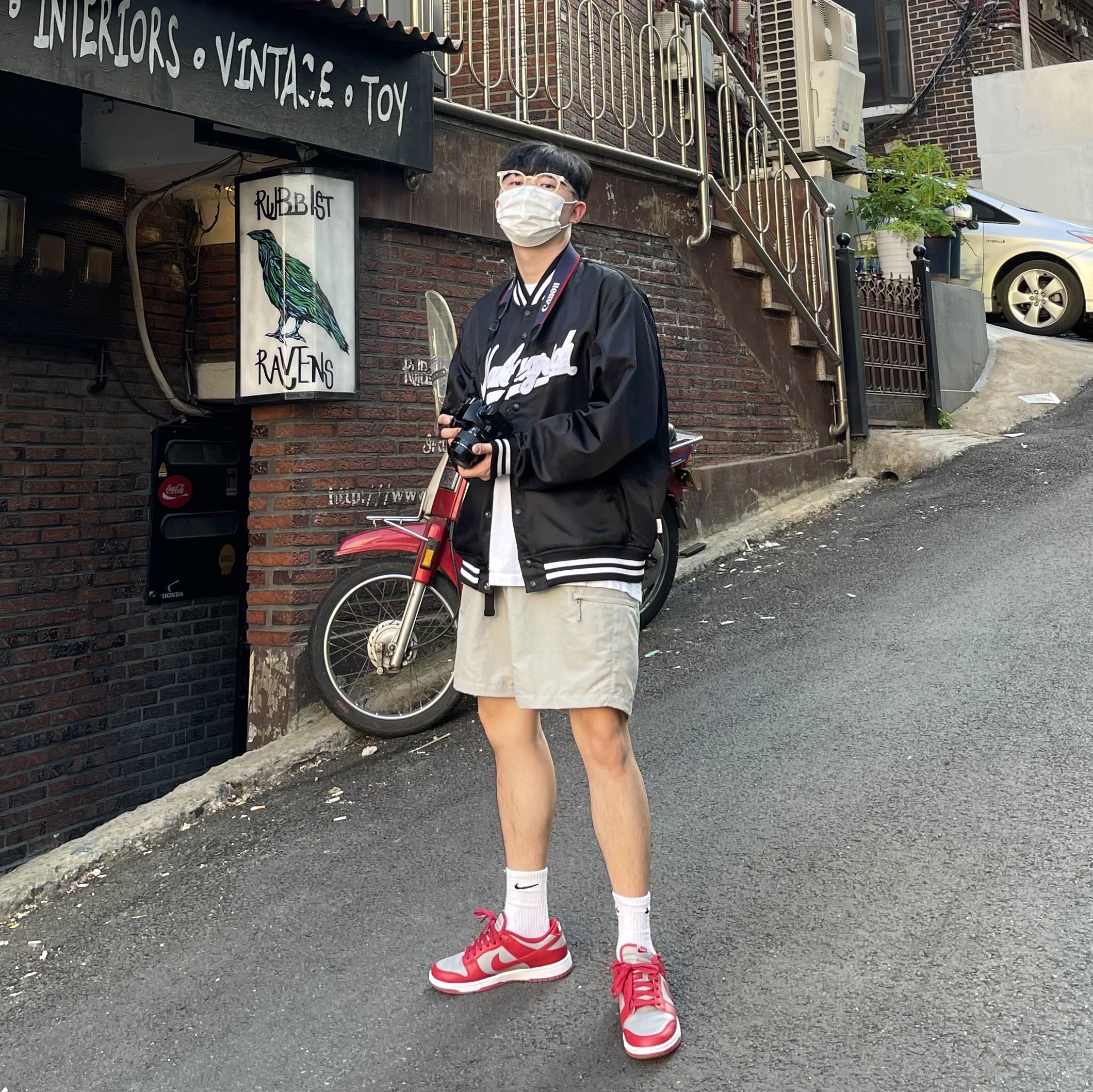Nike Dunk Low Retro Medium Grey 착용 스타일
