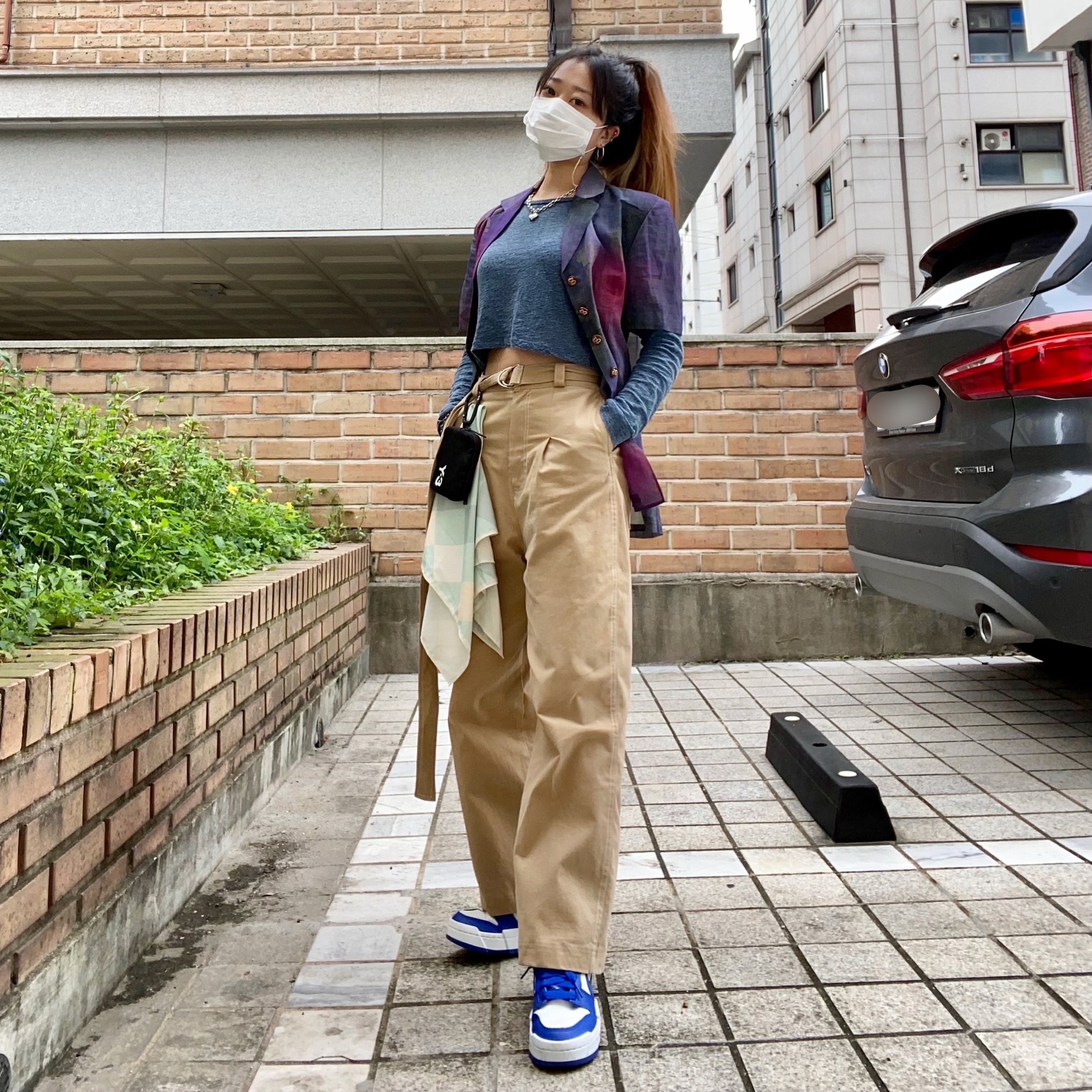 (W) Nike Dunk Low Disrupt Game Royal 착용 스타일