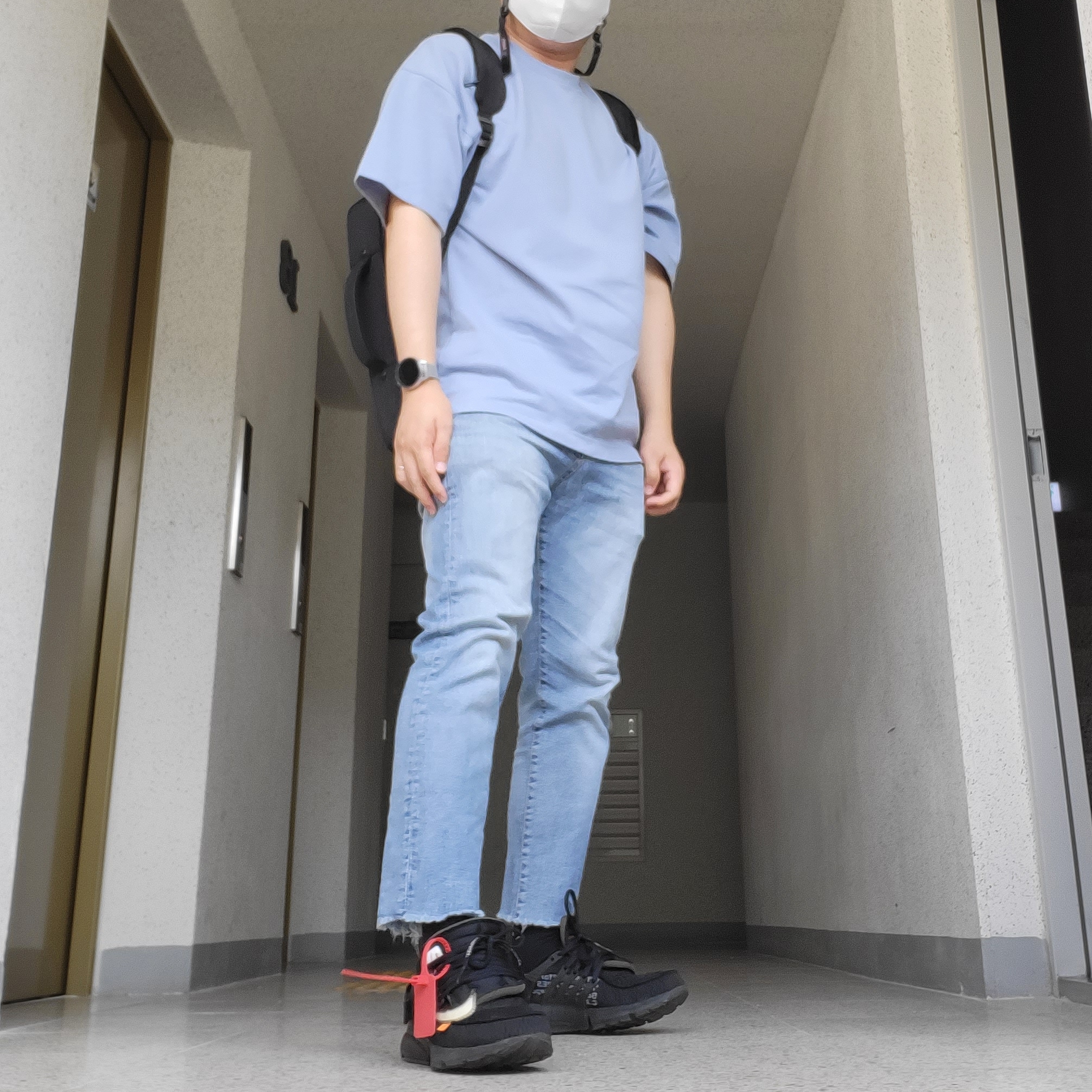 Nike x Off-White Air Presto Black 착용 스타일