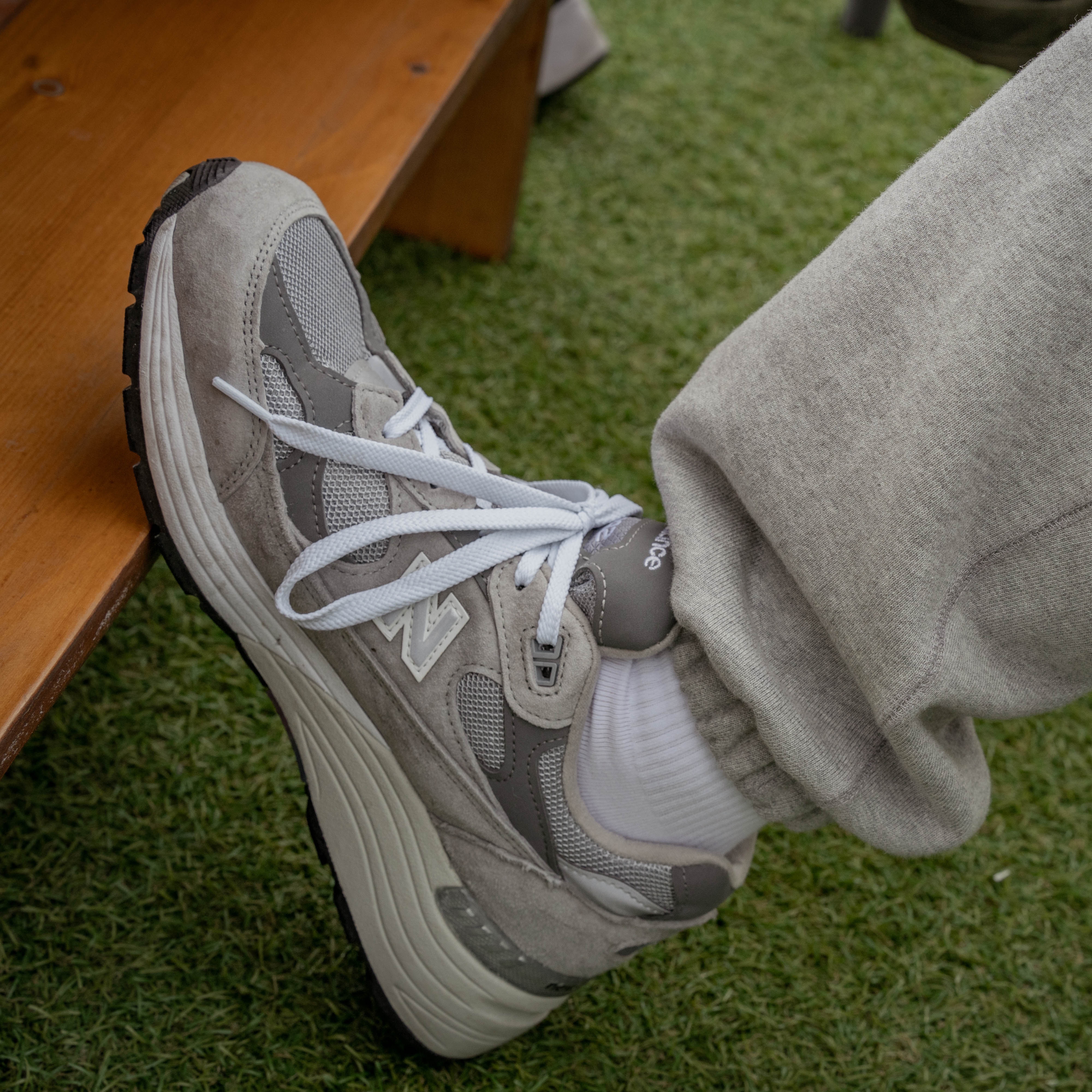 New Balance 992 Made in USA Grey - D Standard 착용 스타일