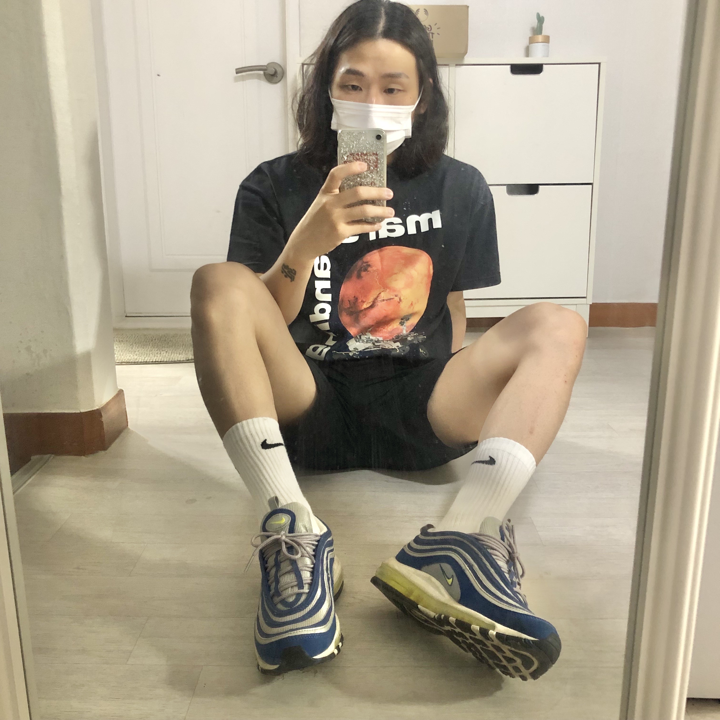 Nike Air Max 97 OG Royal Neon 착용 스타일