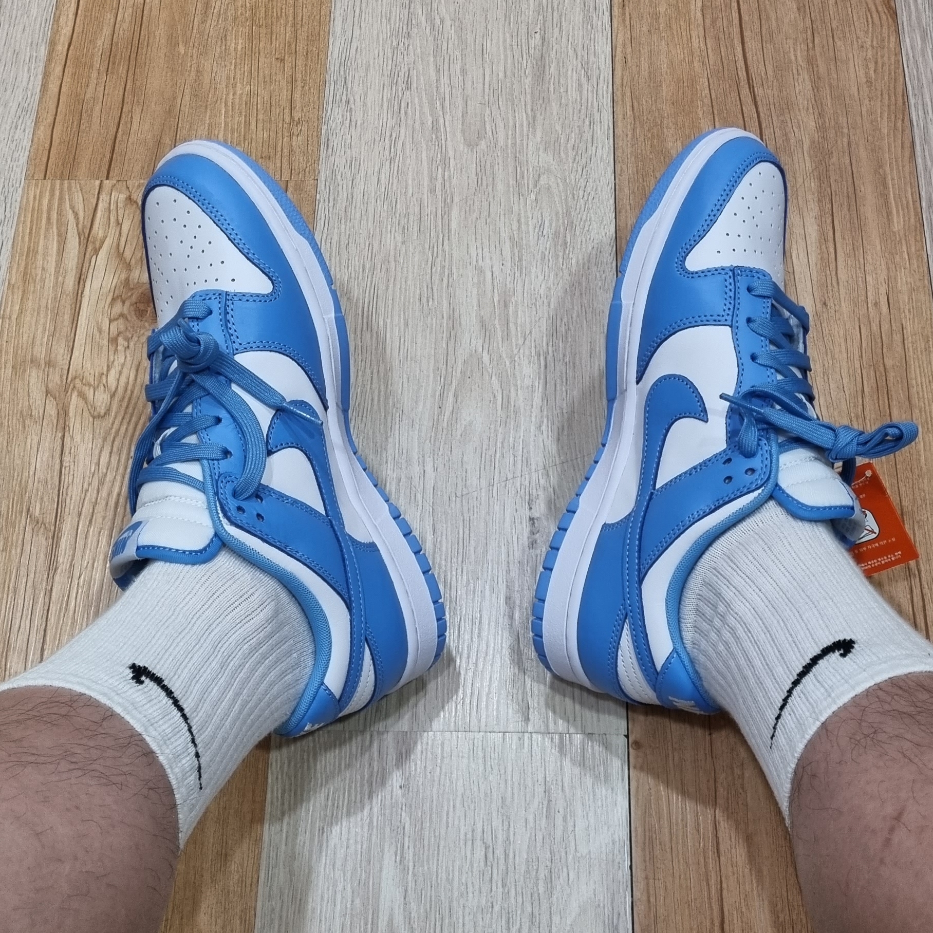 Nike Dunk Low Retro University Blue 착용 스타일