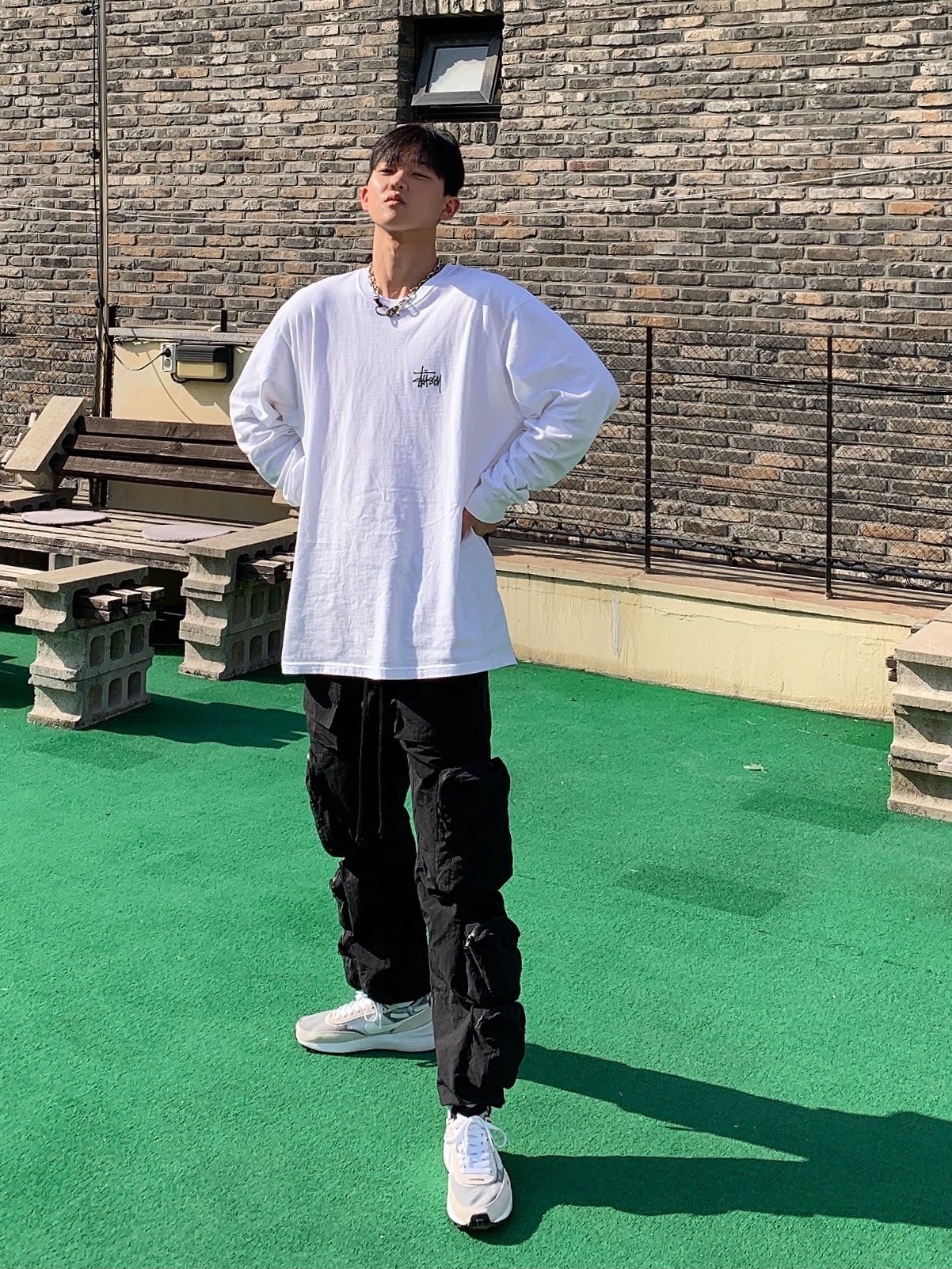 Nike Waffle One Infinite Lilac 착용 스타일 - 1