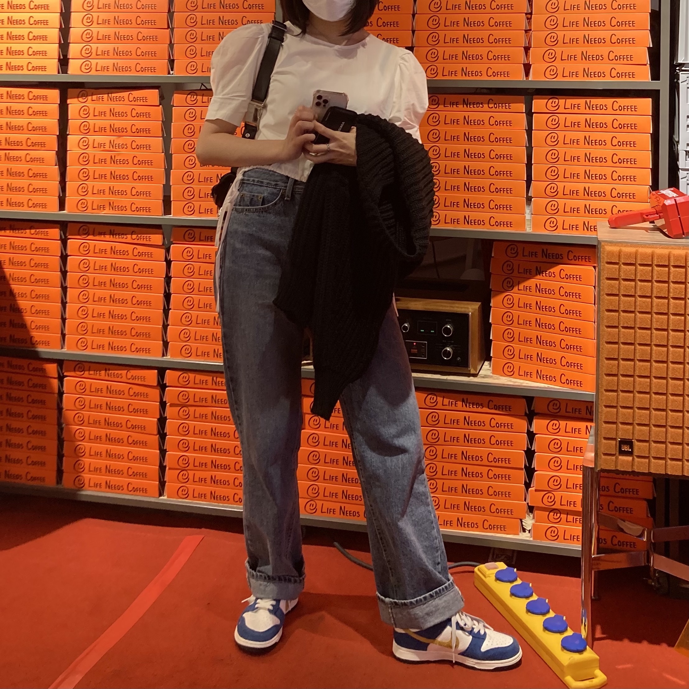 Nike x Kasina Dunk Low 80's Bus 착용 스타일