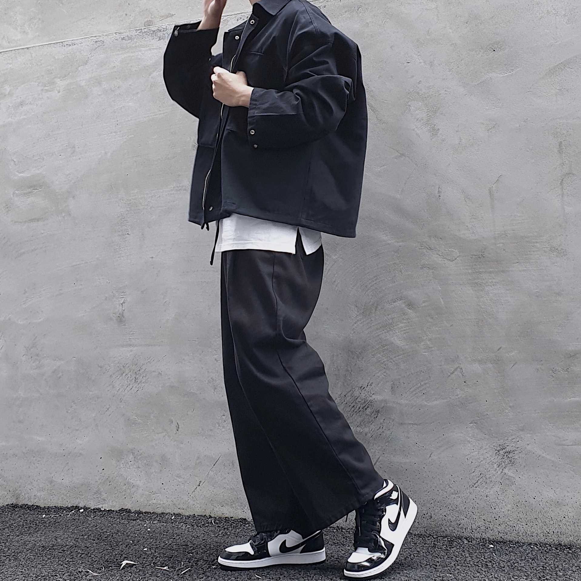 Jordan 1 Mid SE ASW Black 착용 스타일 - 2