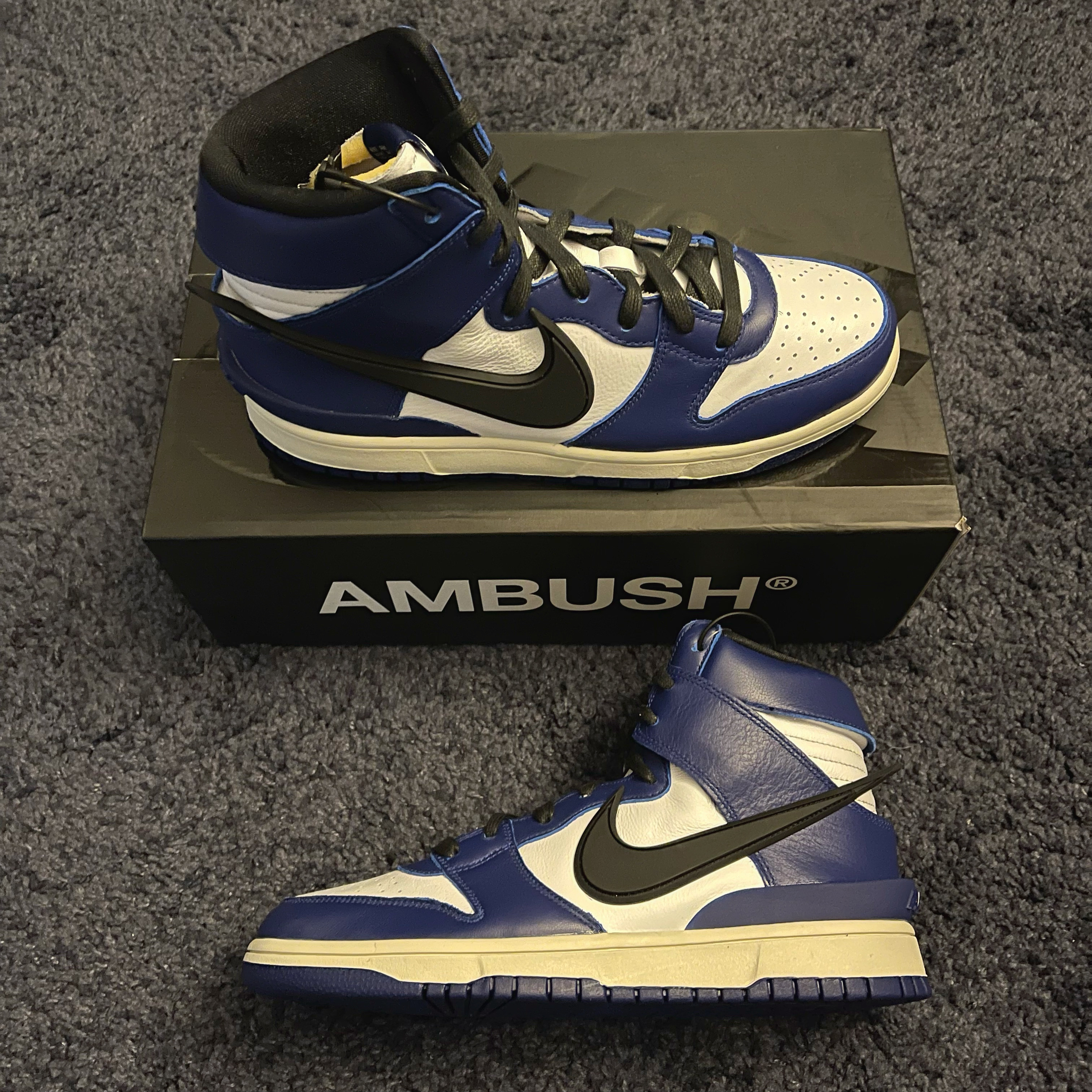 Nike x Ambush Dunk High Deep Royal Blue 착용 스타일