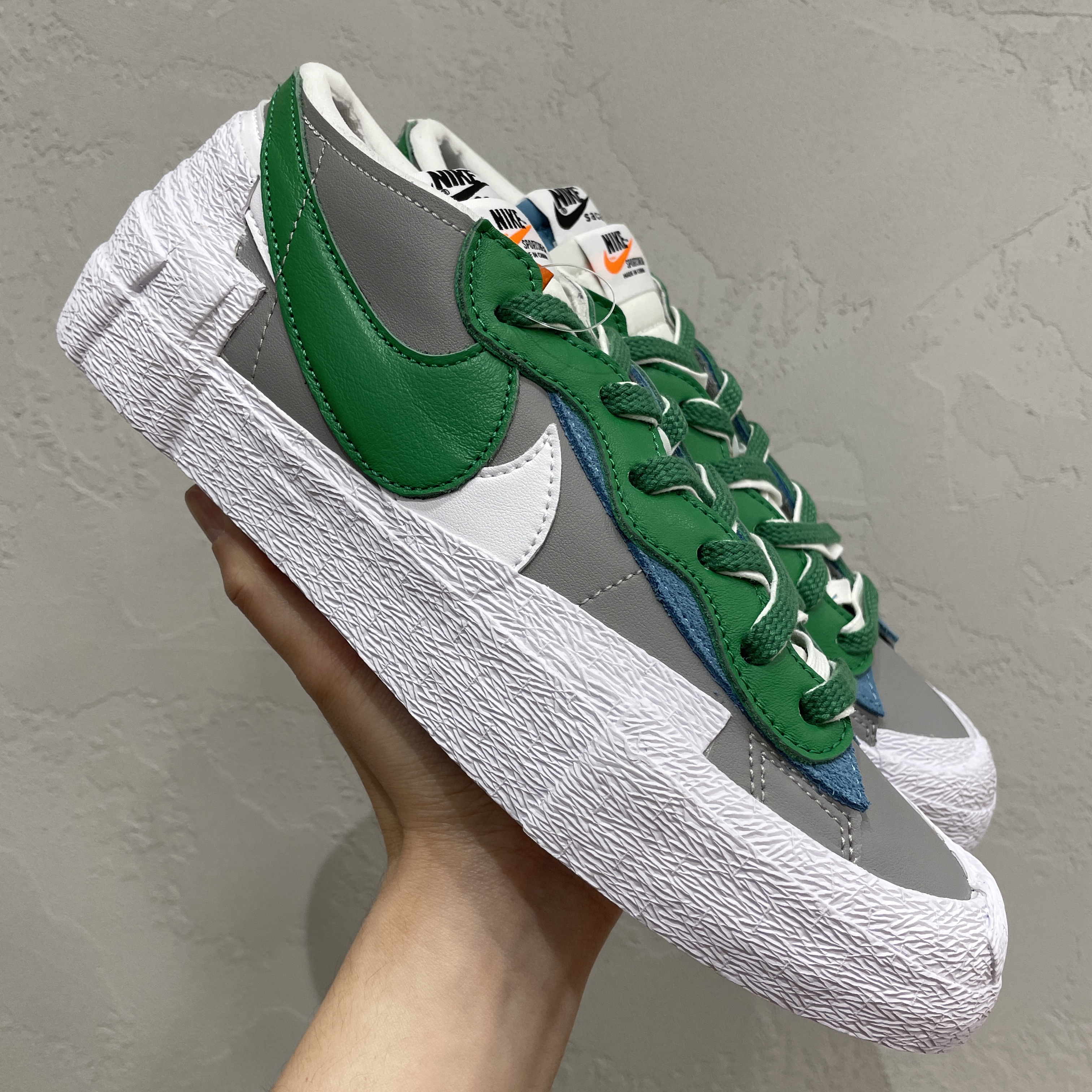 Nike x Sacai Blazer Low Classic Green 착용 스타일