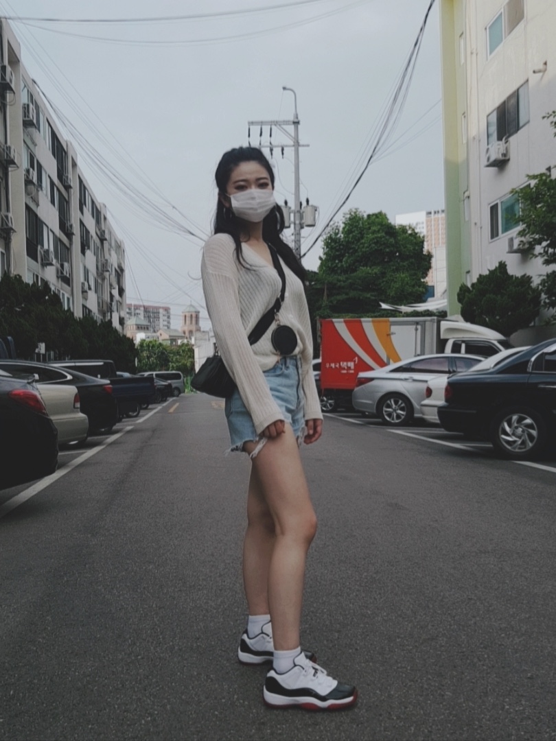 (GS) Jordan 11 Retro Low Concord Bred 착용 스타일
