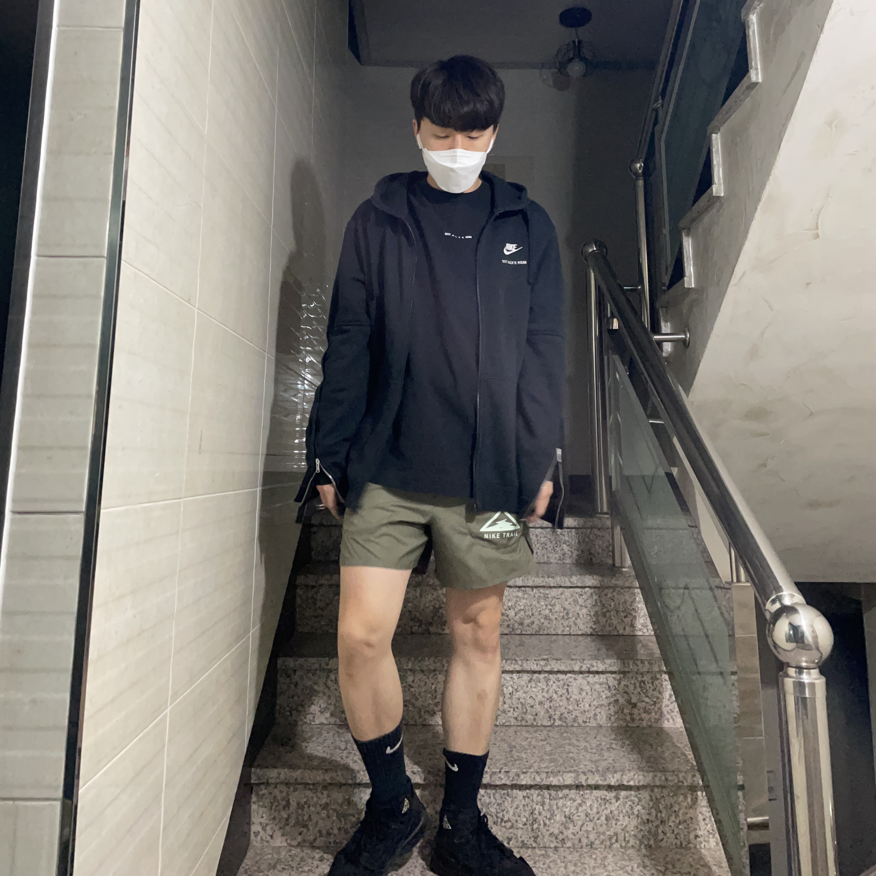Nike x Comme des Garcons Homme Plus Air Mowabb Black 착용 스타일
