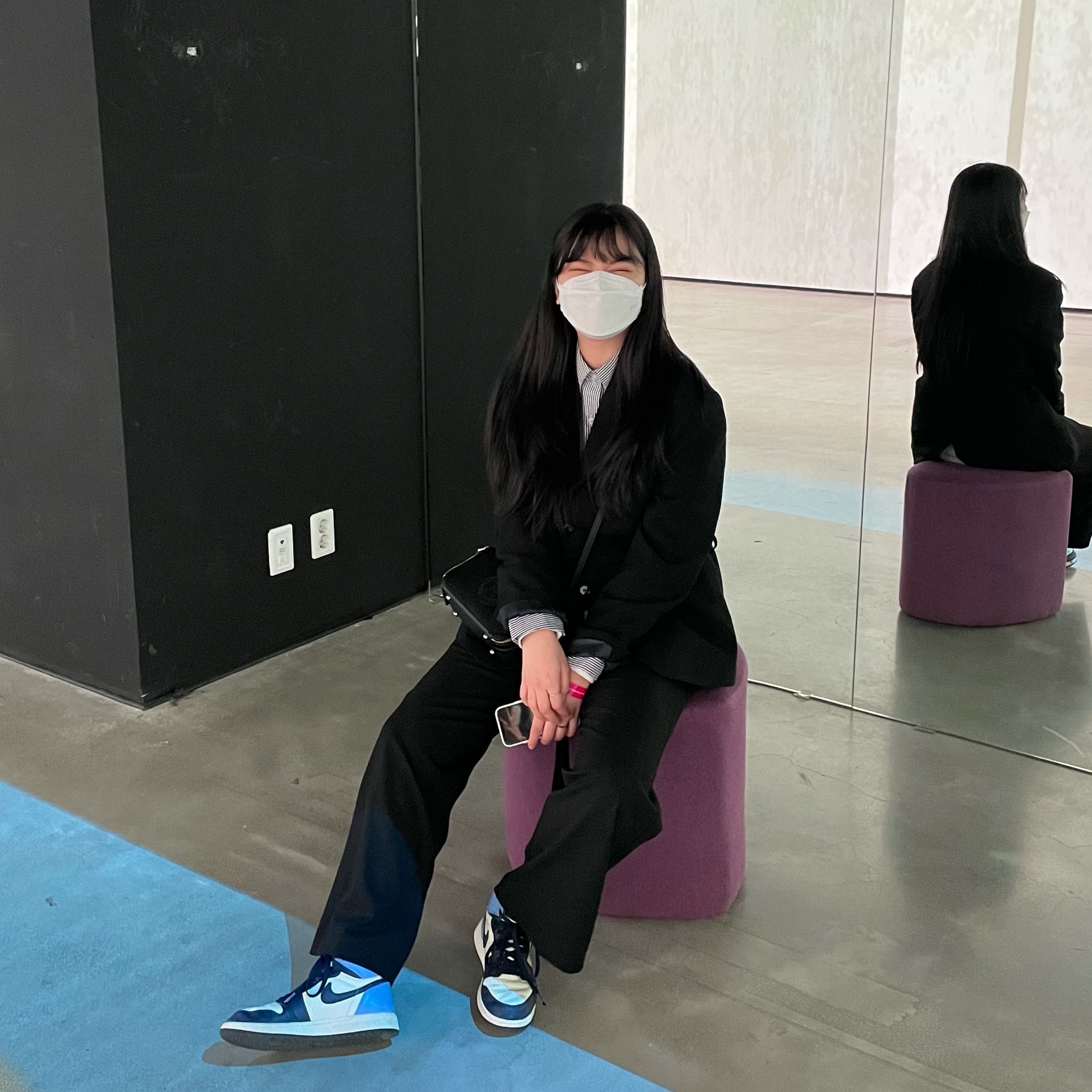 (GS) Jordan 1 Retro High Obsidian UNC 착용 스타일