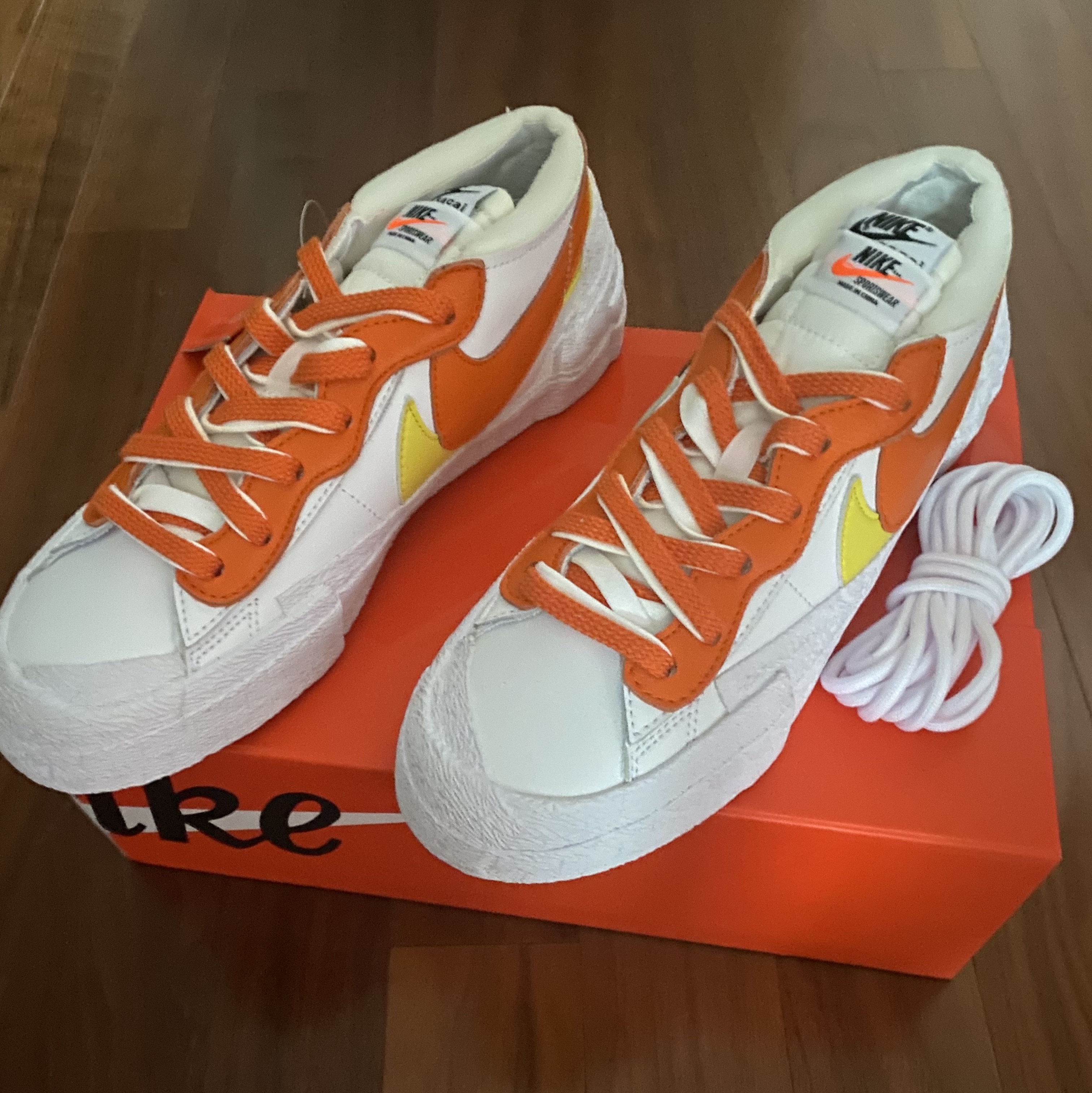 Nike x Sacai Blazer Low Magma Orange 착용 스타일